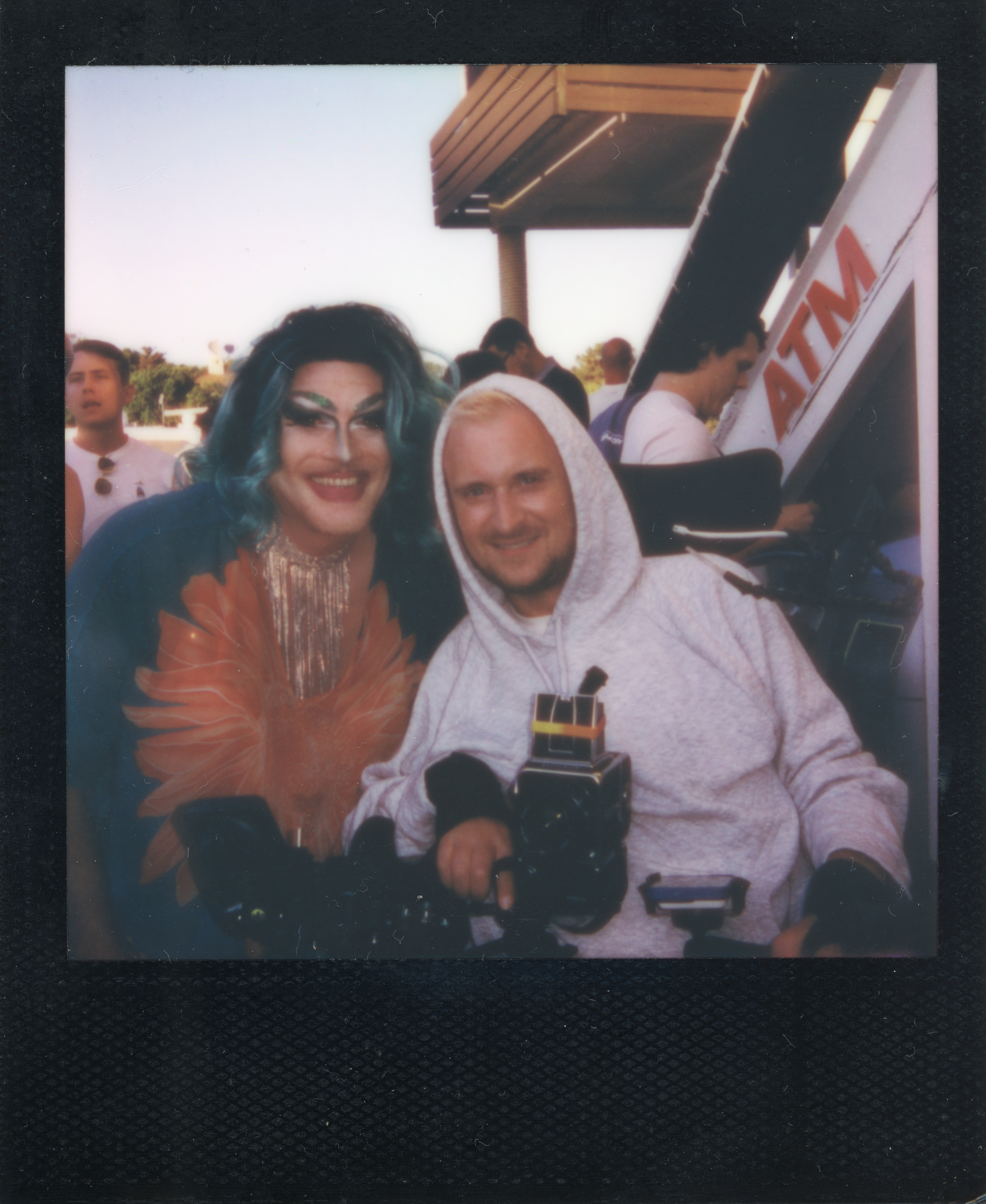 Fire Island Polaroid 010, a one-of-one instant photograph made in Fire Island Pines, New York, 2022 by Robert Andy Coombs.