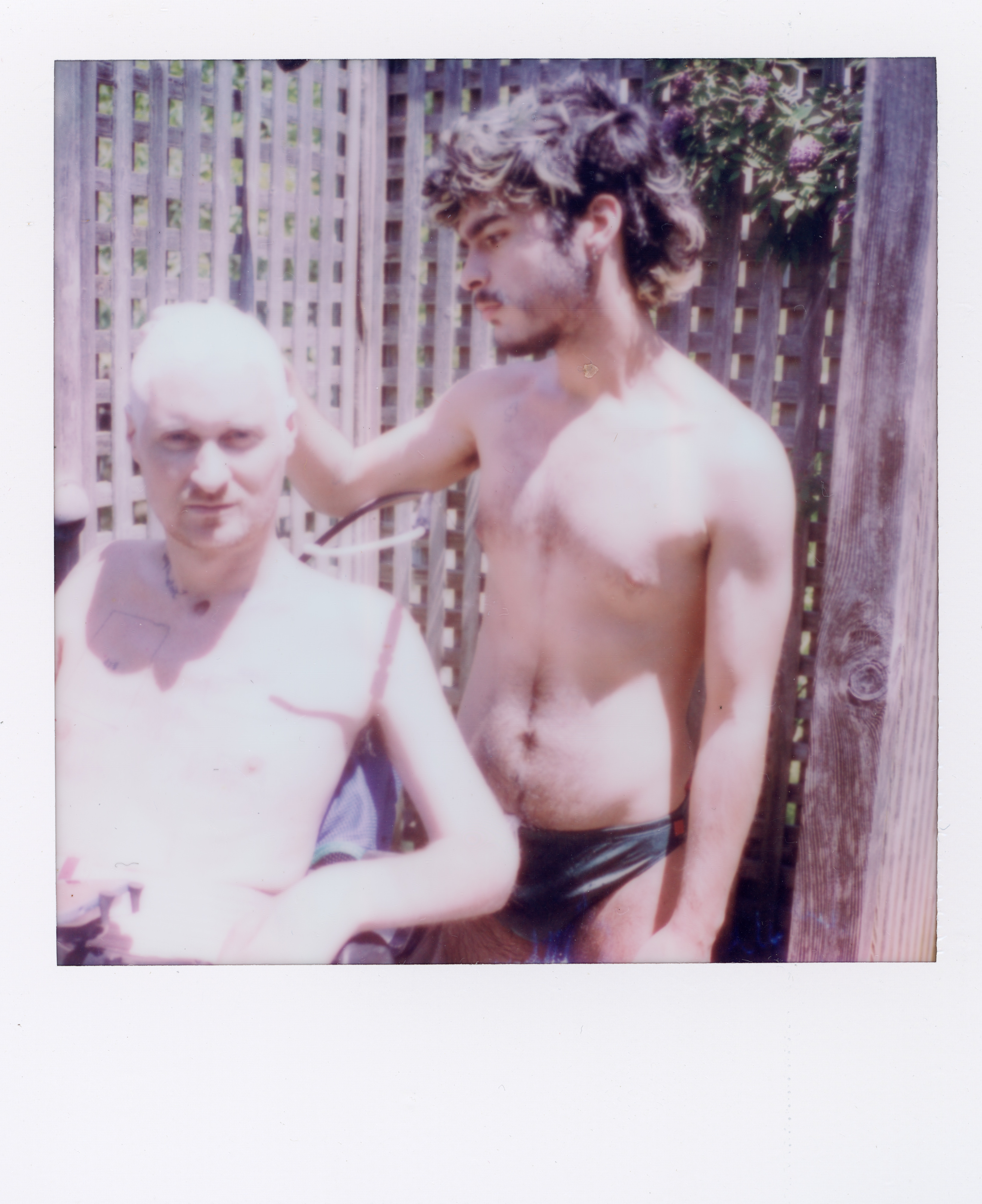 Fire Island Polaroid 101, a one-of-one instant photograph made in Fire Island Pines, New York, 2022 by Robert Andy Coombs.