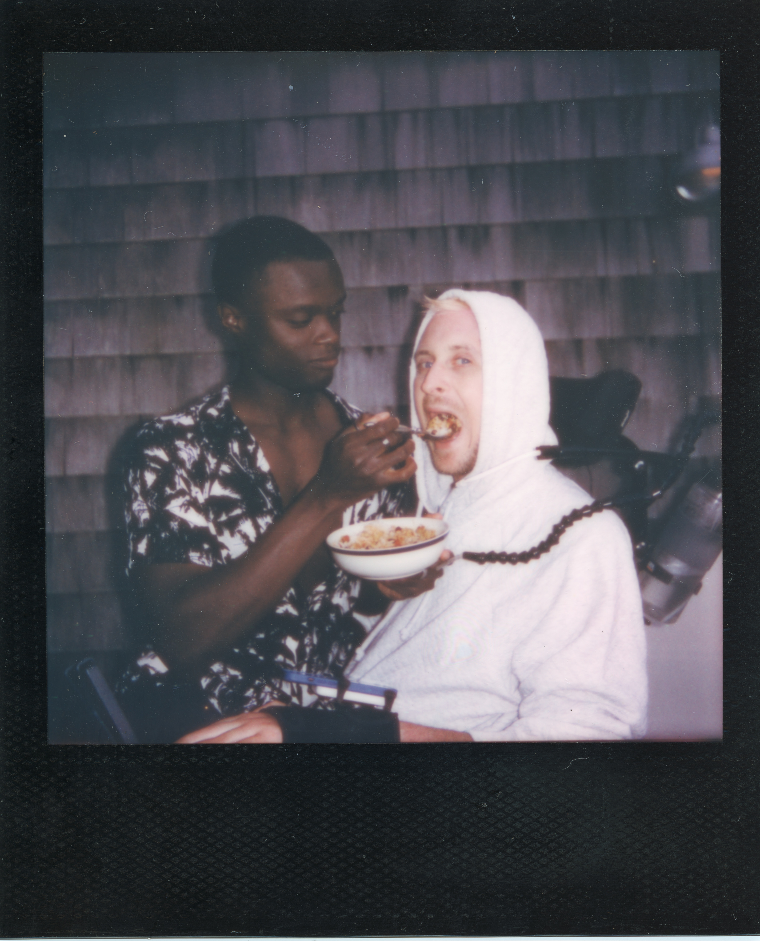 Fire Island Polaroid 106, a one-of-one instant photograph made in Fire Island Pines, New York, 2022 by Robert Andy Coombs.