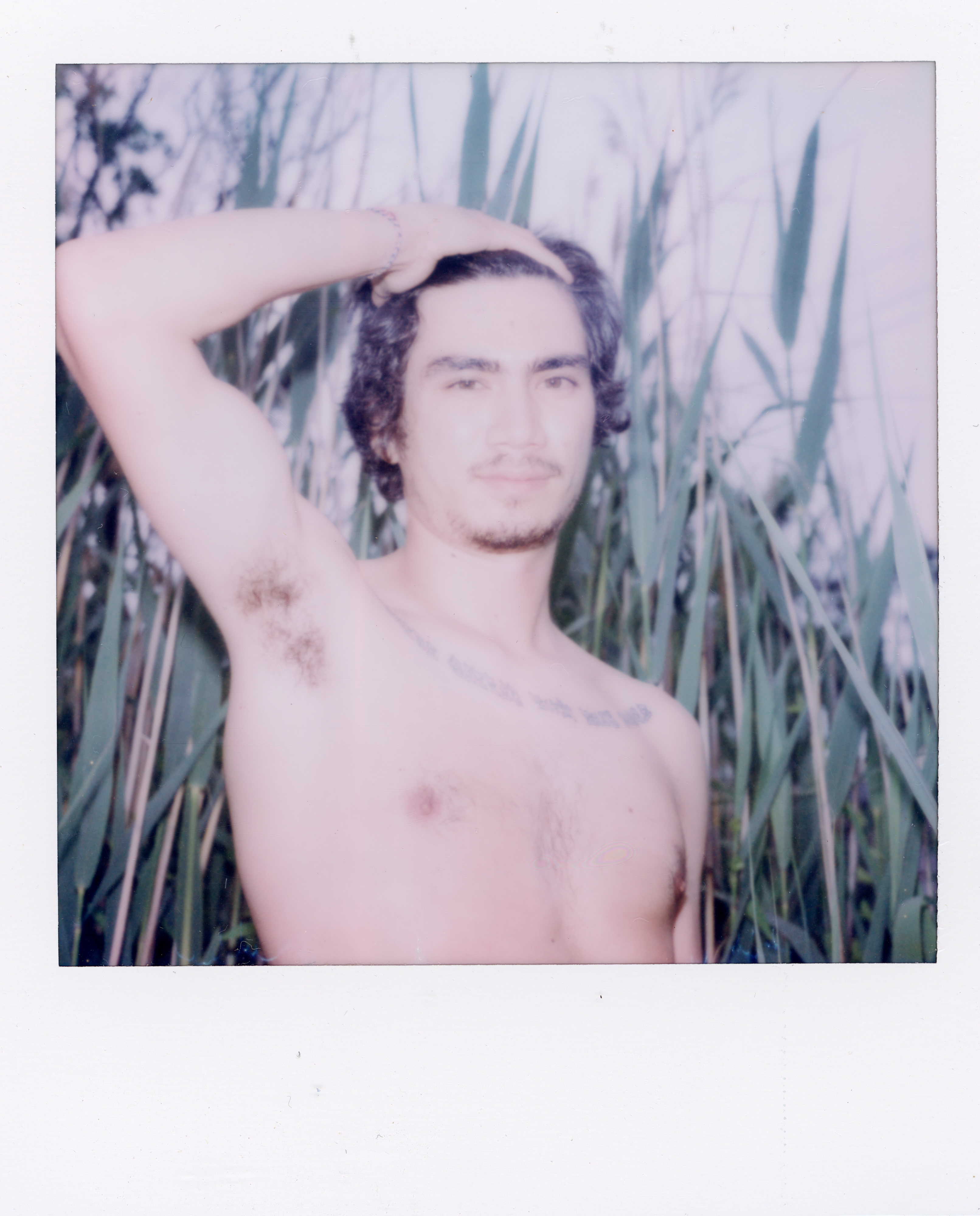 Fire Island Polaroid 113, a one-of-one instant photograph made in Fire Island Pines, New York, 2022 by Robert Andy Coombs.