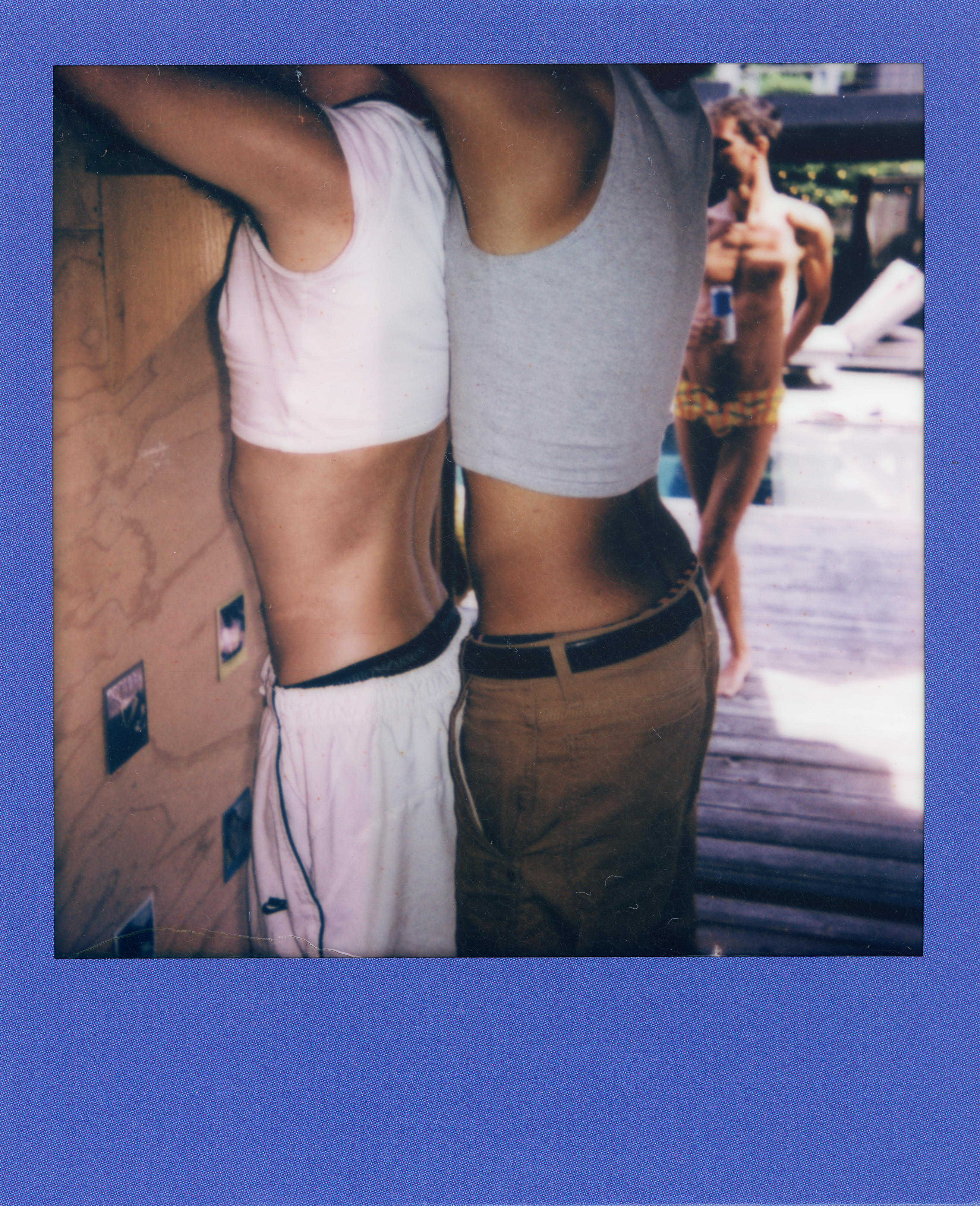 Fire Island Polaroid 117, a one-of-one instant photograph made in Fire Island Pines, New York, 2022 by Robert Andy Coombs.