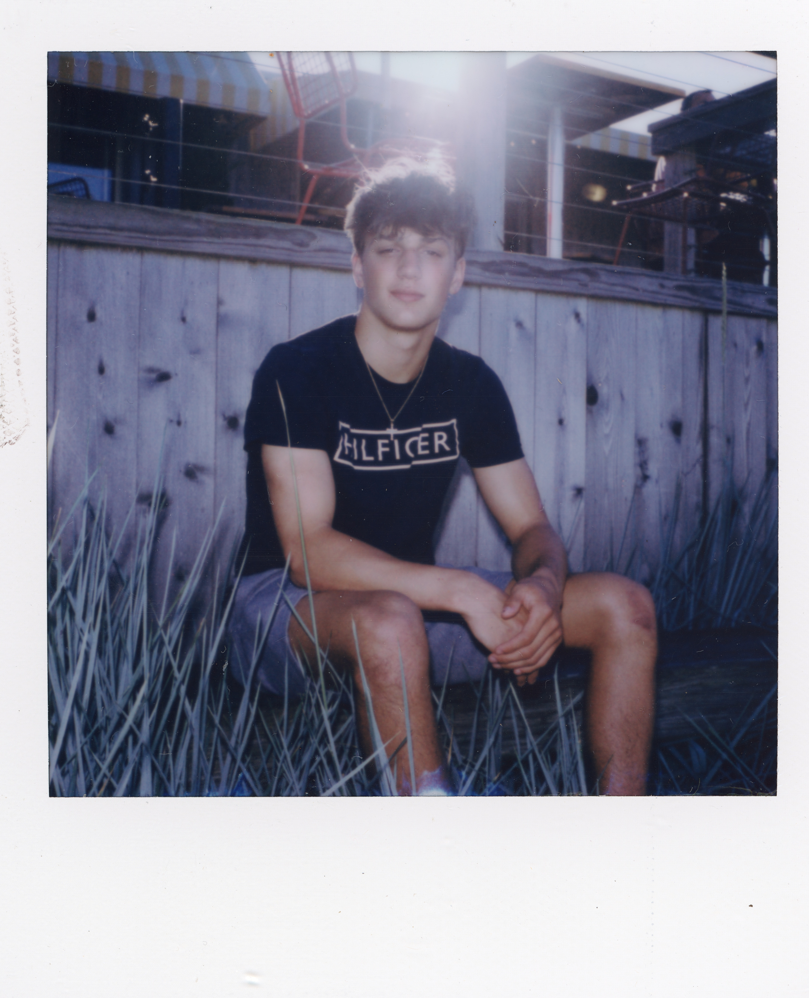 Fire Island Polaroid 124, a one-of-one instant photograph made in Fire Island Pines, New York, 2022 by Robert Andy Coombs.