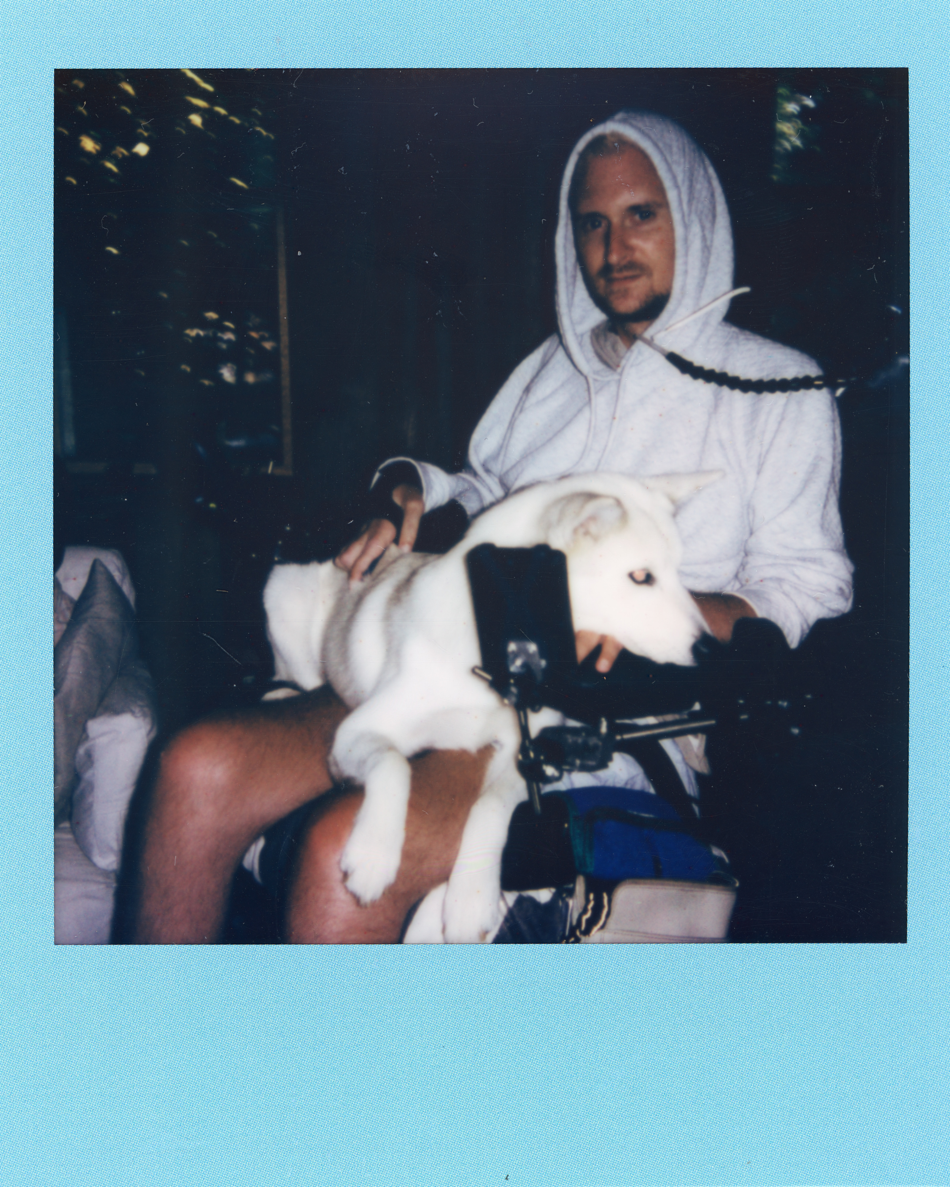 Fire Island Polaroid 125, a one-of-one instant photograph made in Fire Island Pines, New York, 2022 by Robert Andy Coombs.