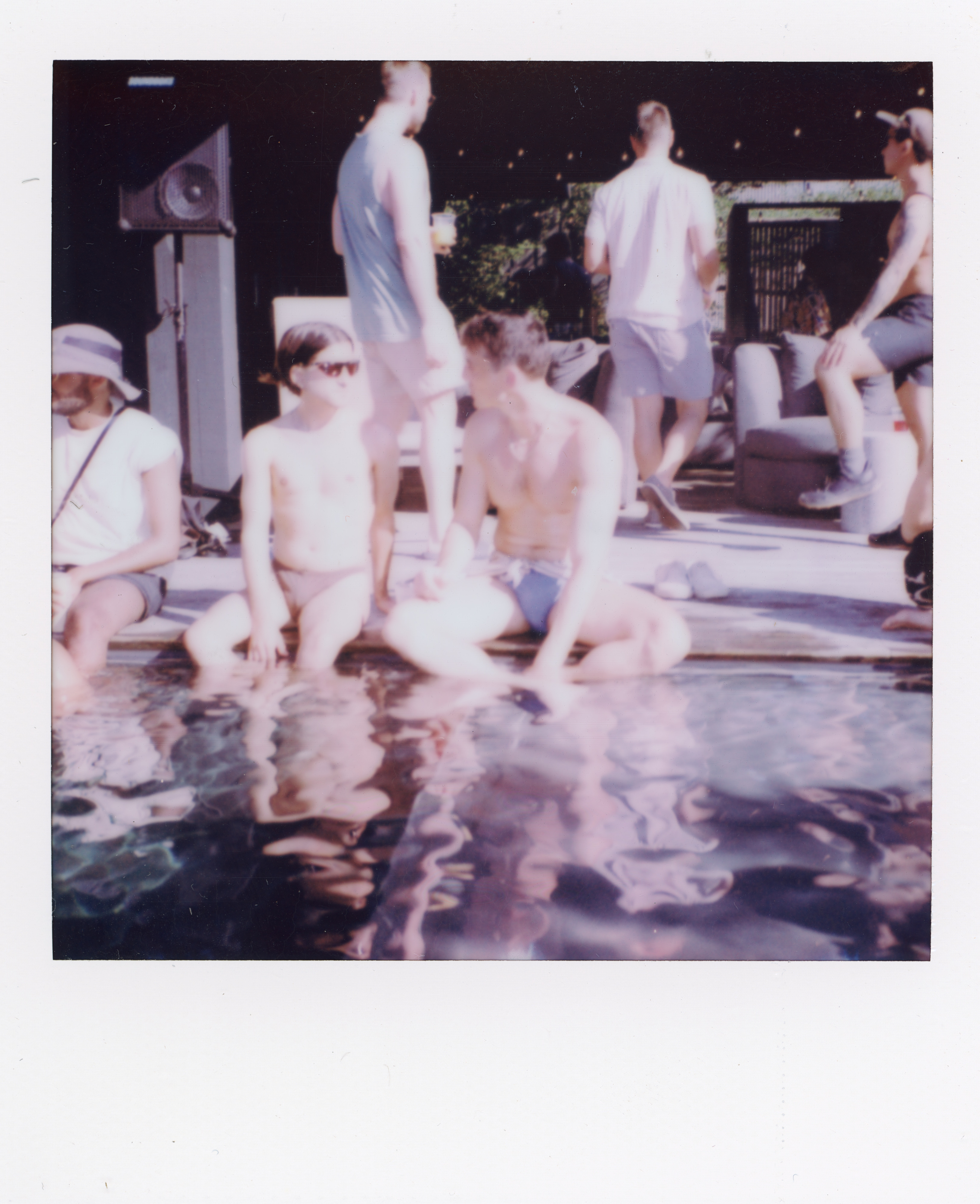 Fire Island Polaroid 126, a one-of-one instant photograph made in Fire Island Pines, New York, 2022 by Robert Andy Coombs.