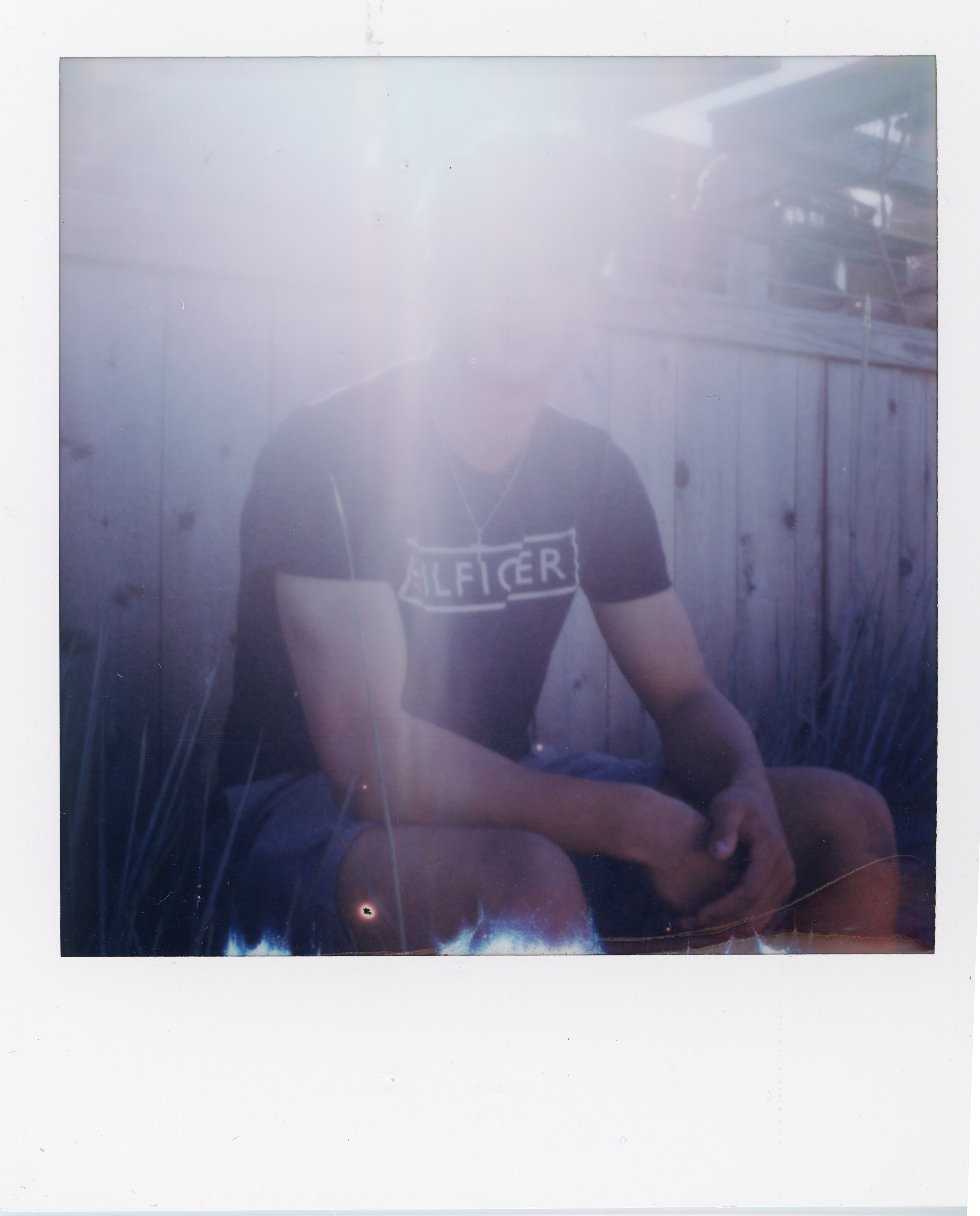 Fire Island Polaroid 127, a one-of-one instant photograph made in Fire Island Pines, New York, 2022 by Robert Andy Coombs.