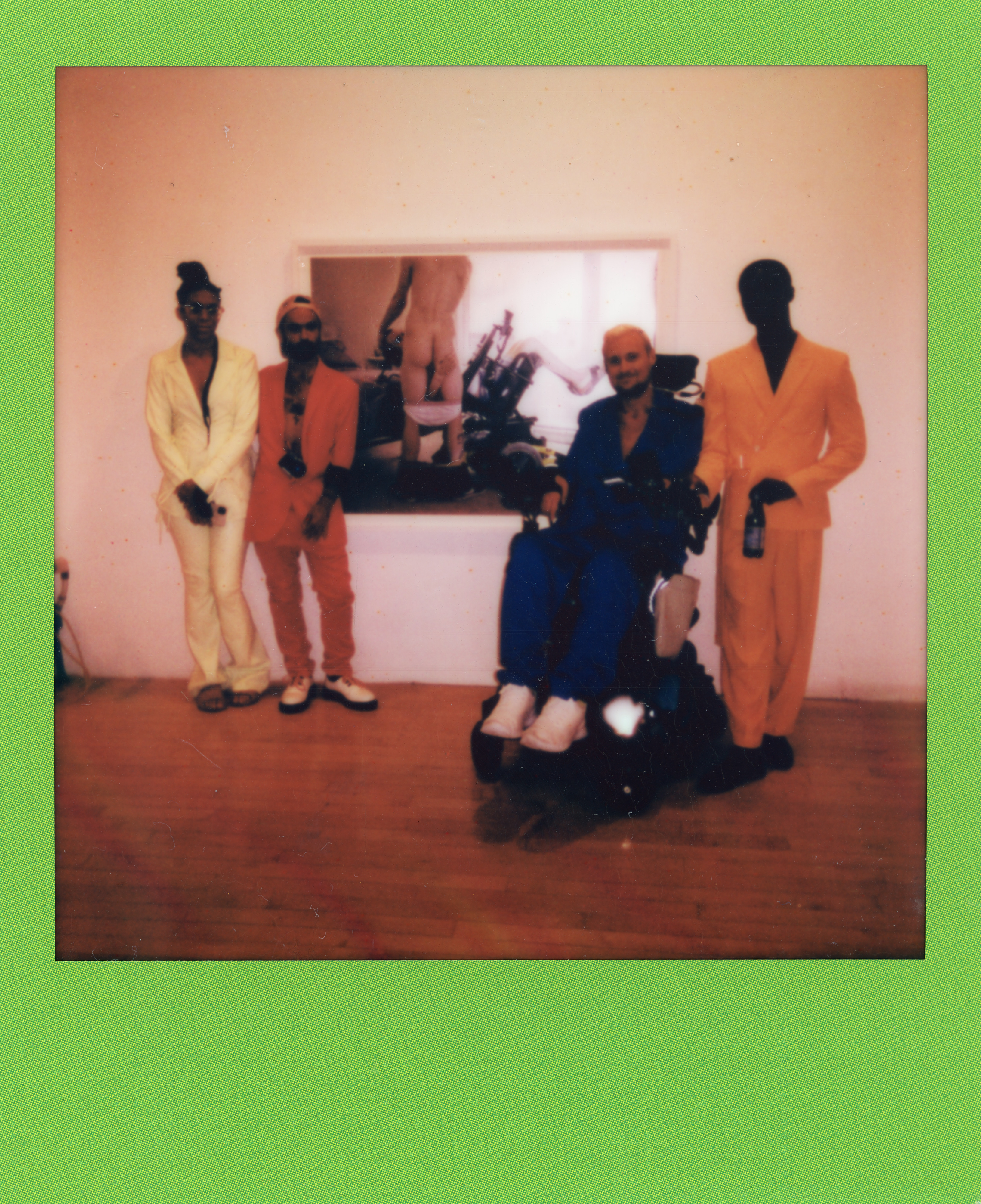 Fire Island Polaroid 129, a one-of-one instant photograph made in Fire Island Pines, New York, 2022 by Robert Andy Coombs.
