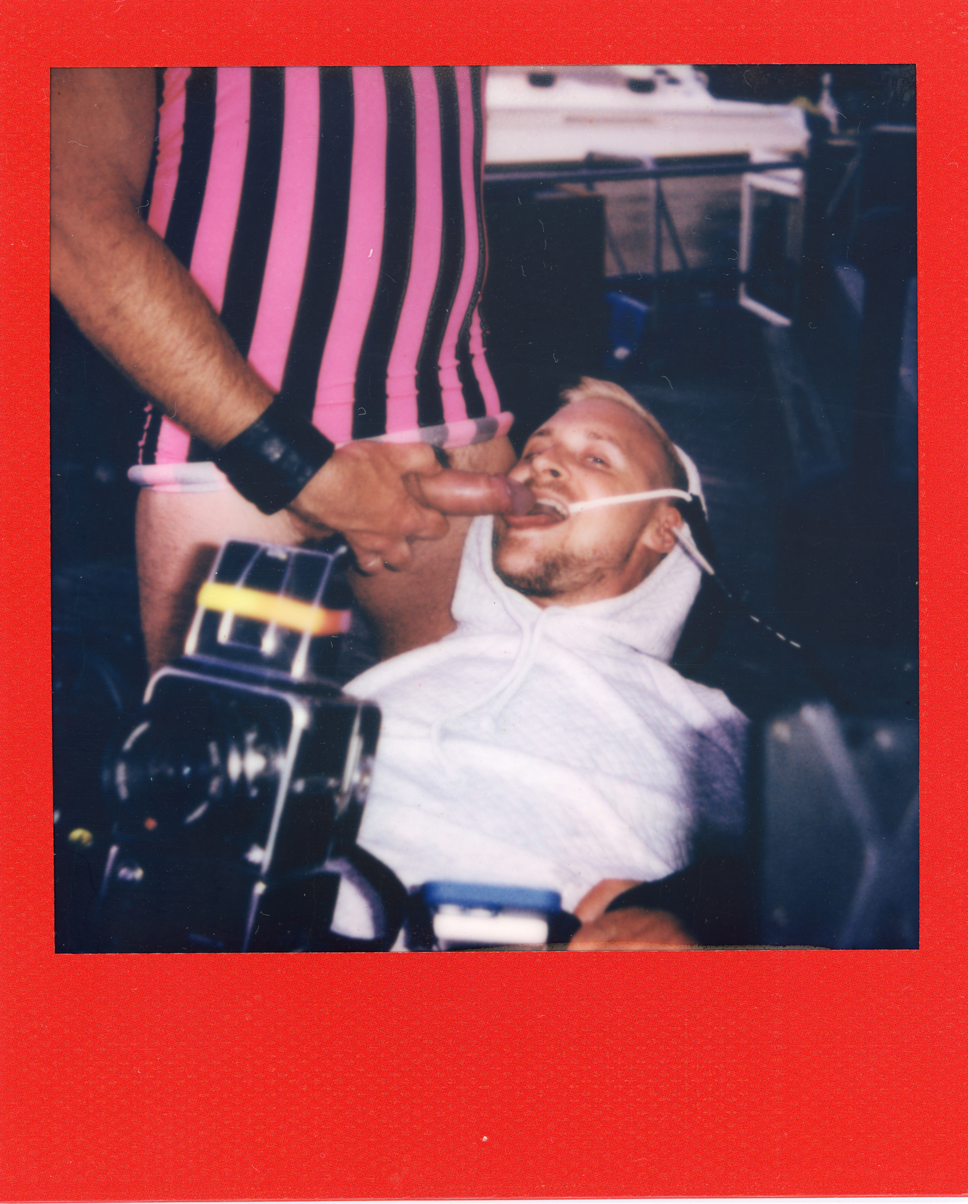 Fire Island Polaroid 014, a one-of-one instant photograph made in Fire Island Pines, New York, 2022 by Robert Andy Coombs.