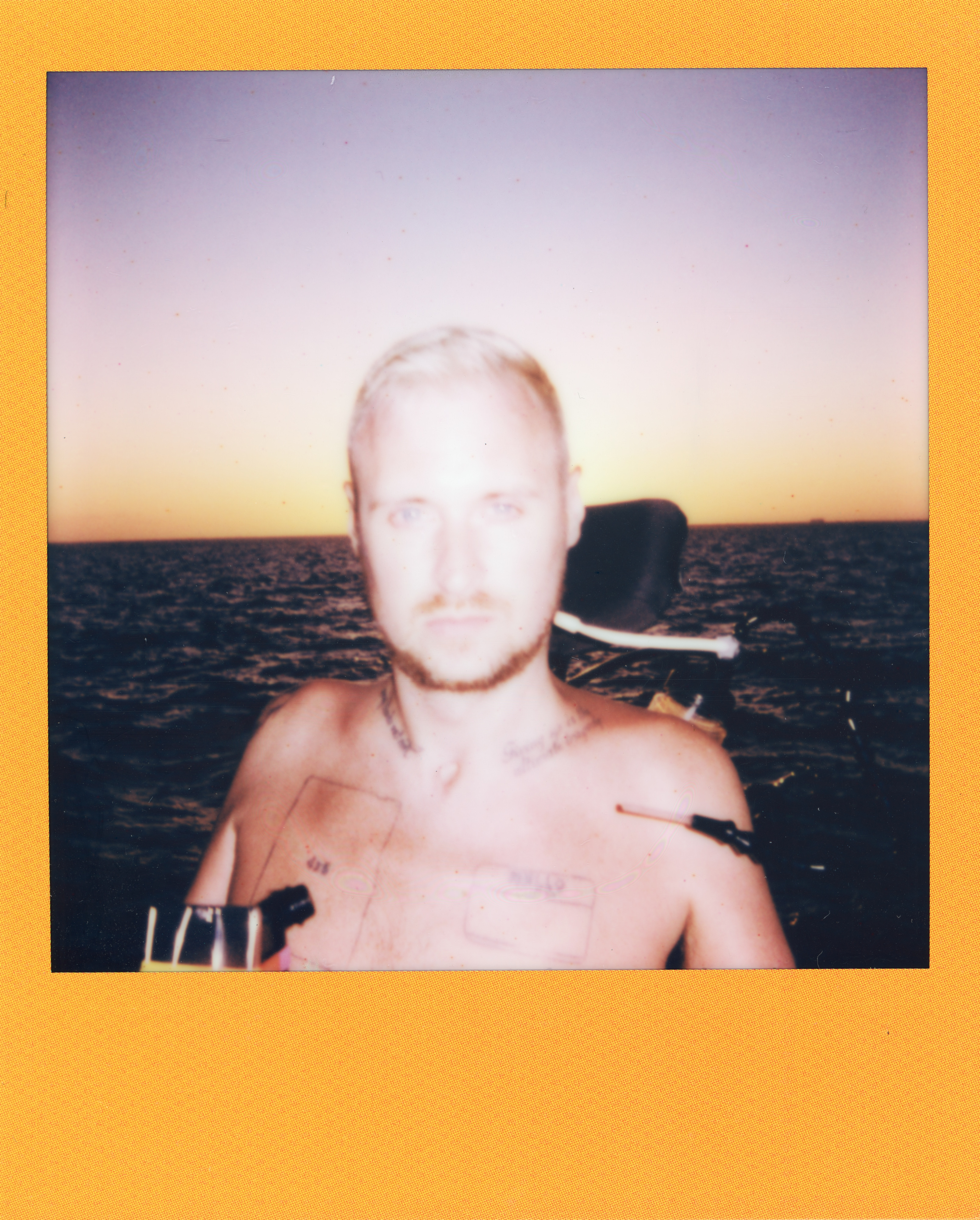 Fire Island Polaroid 018, a one-of-one instant photograph made in Fire Island Pines, New York, 2022 by Robert Andy Coombs.