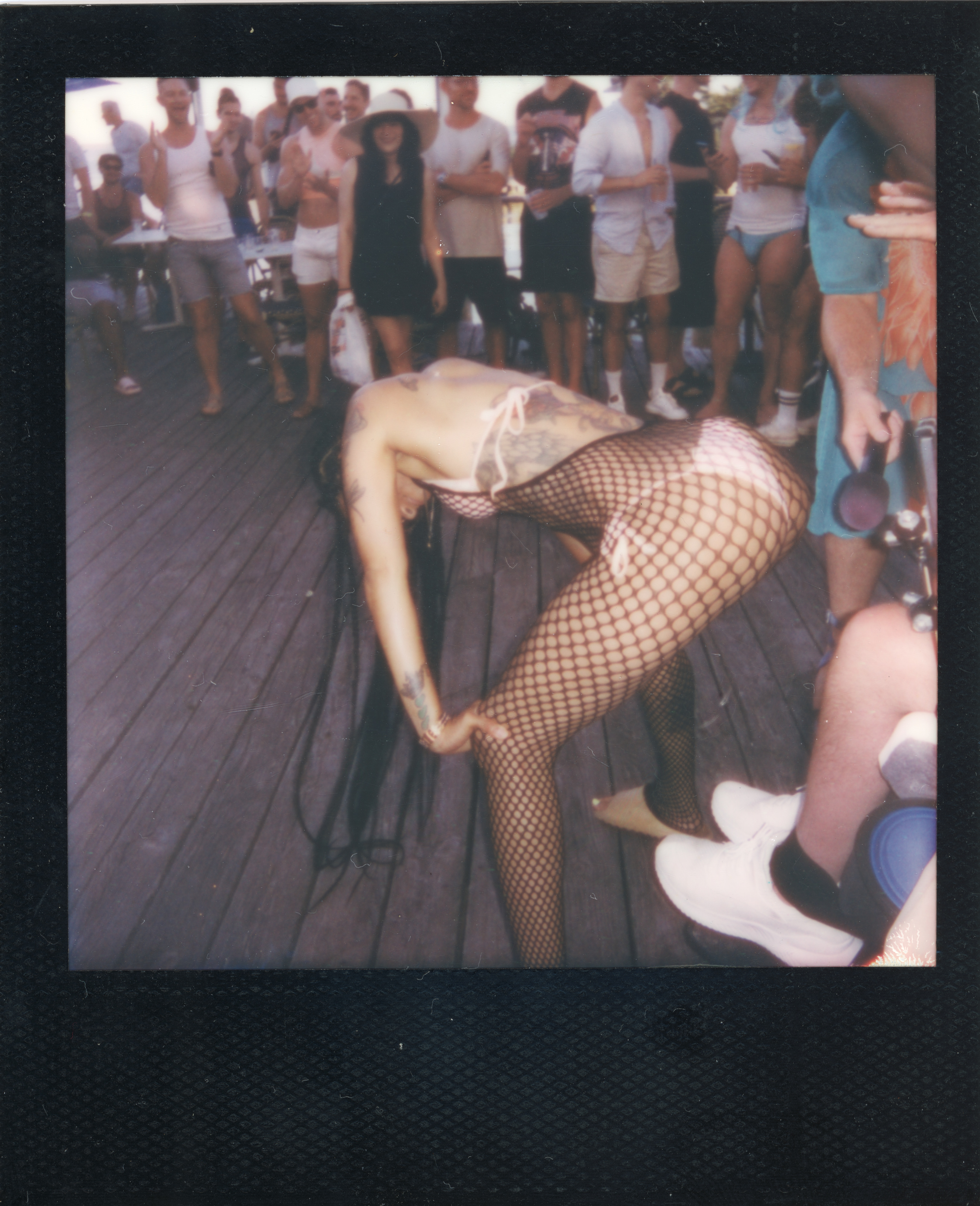 Fire Island Polaroid 023, a one-of-one instant photograph made in Fire Island Pines, New York, 2022 by Robert Andy Coombs.