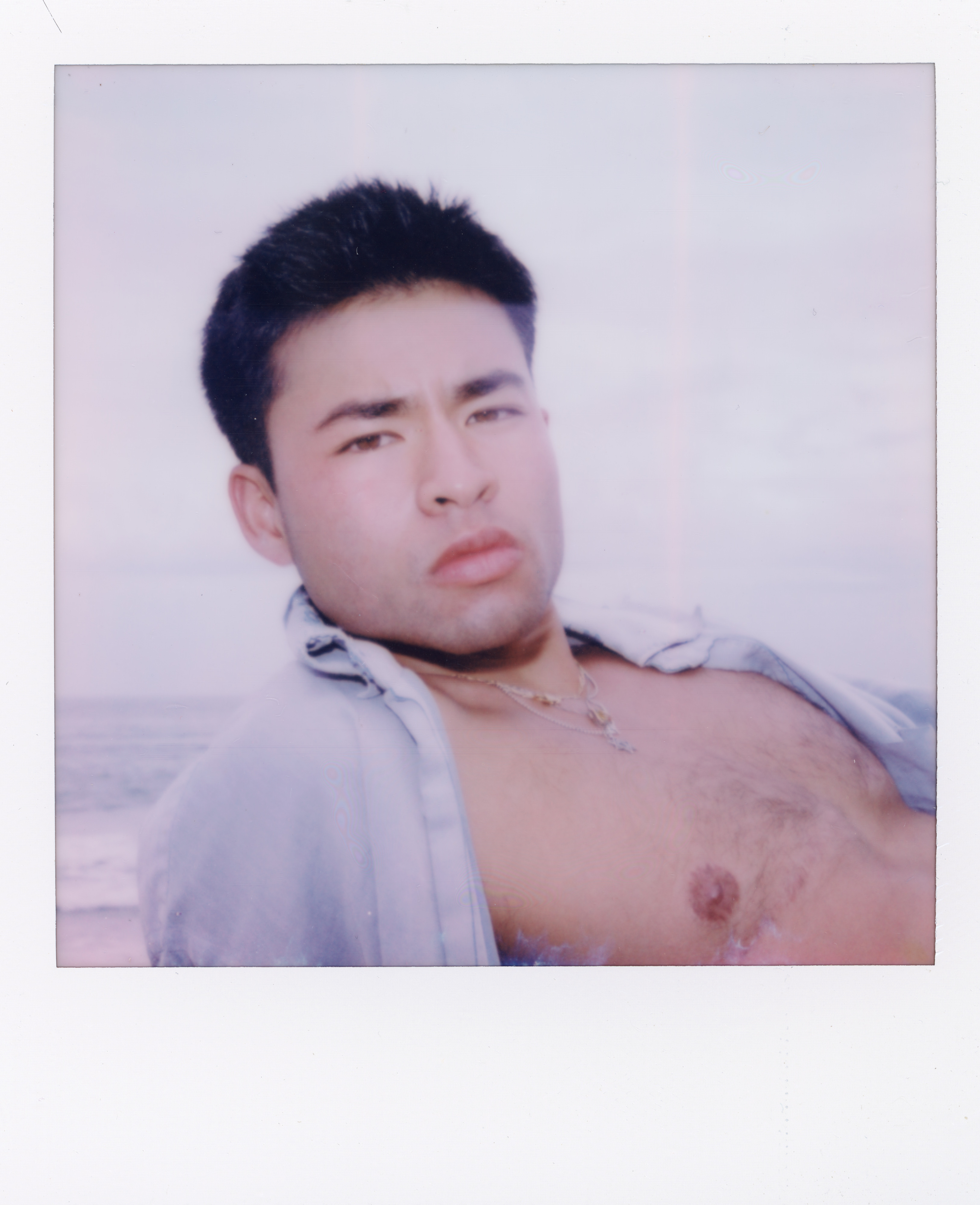 Fire Island Polaroid 031, a one-of-one instant photograph made in Fire Island Pines, New York, 2022 by Robert Andy Coombs.