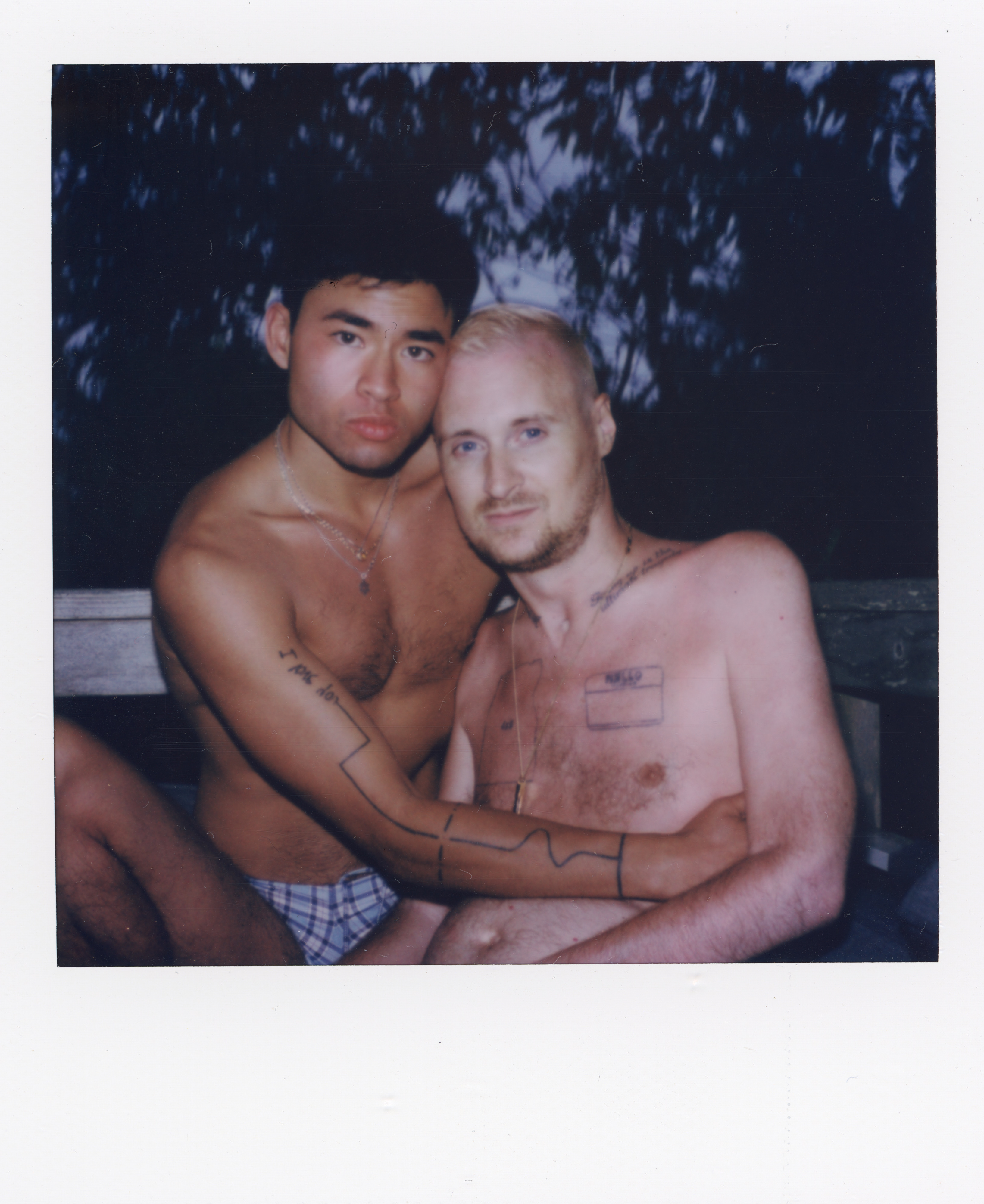 Fire Island Polaroid 034, a one-of-one instant photograph made in Fire Island Pines, New York, 2022 by Robert Andy Coombs.