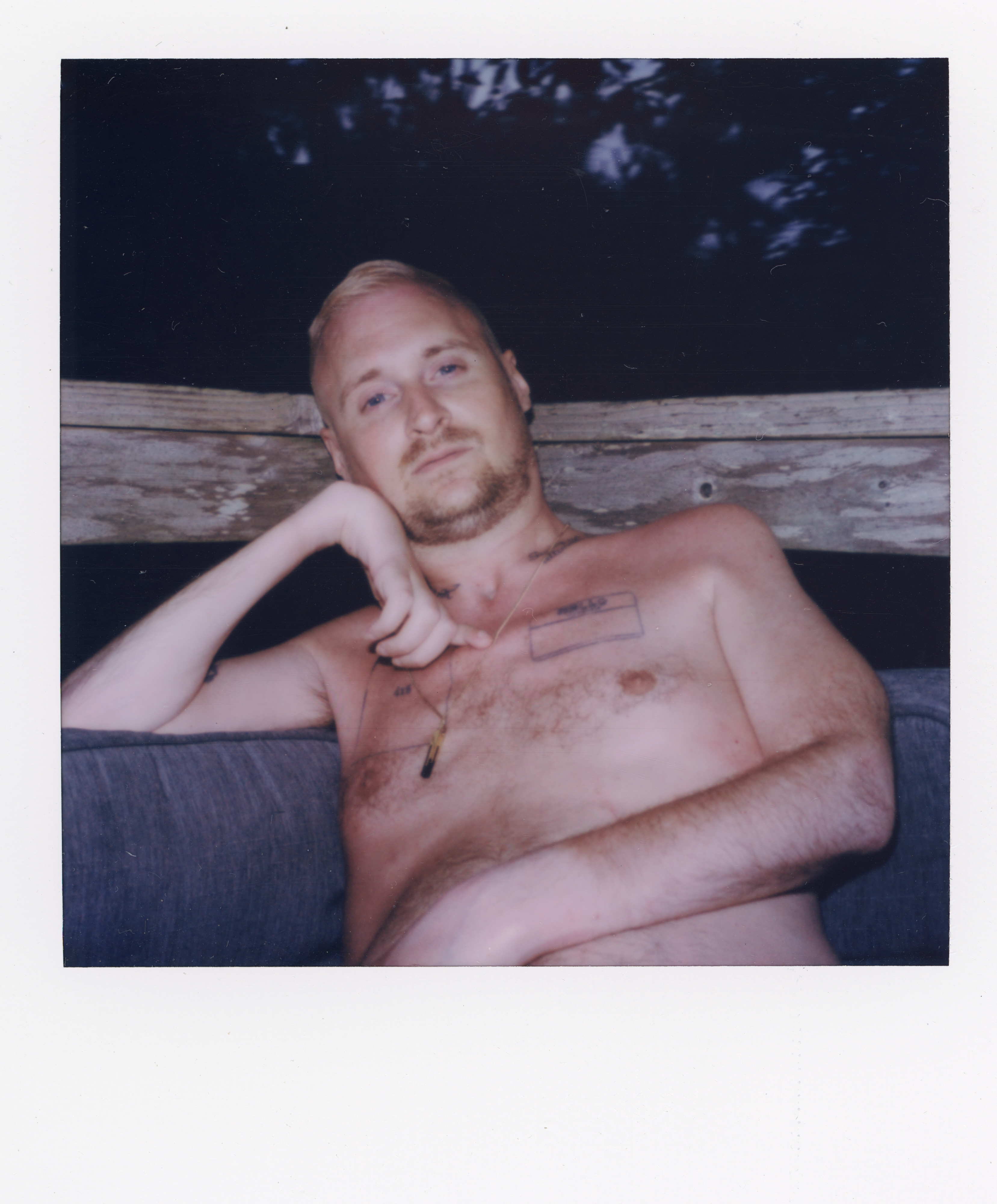 Fire Island Polaroid 035, a one-of-one instant photograph made in Fire Island Pines, New York, 2022 by Robert Andy Coombs.
