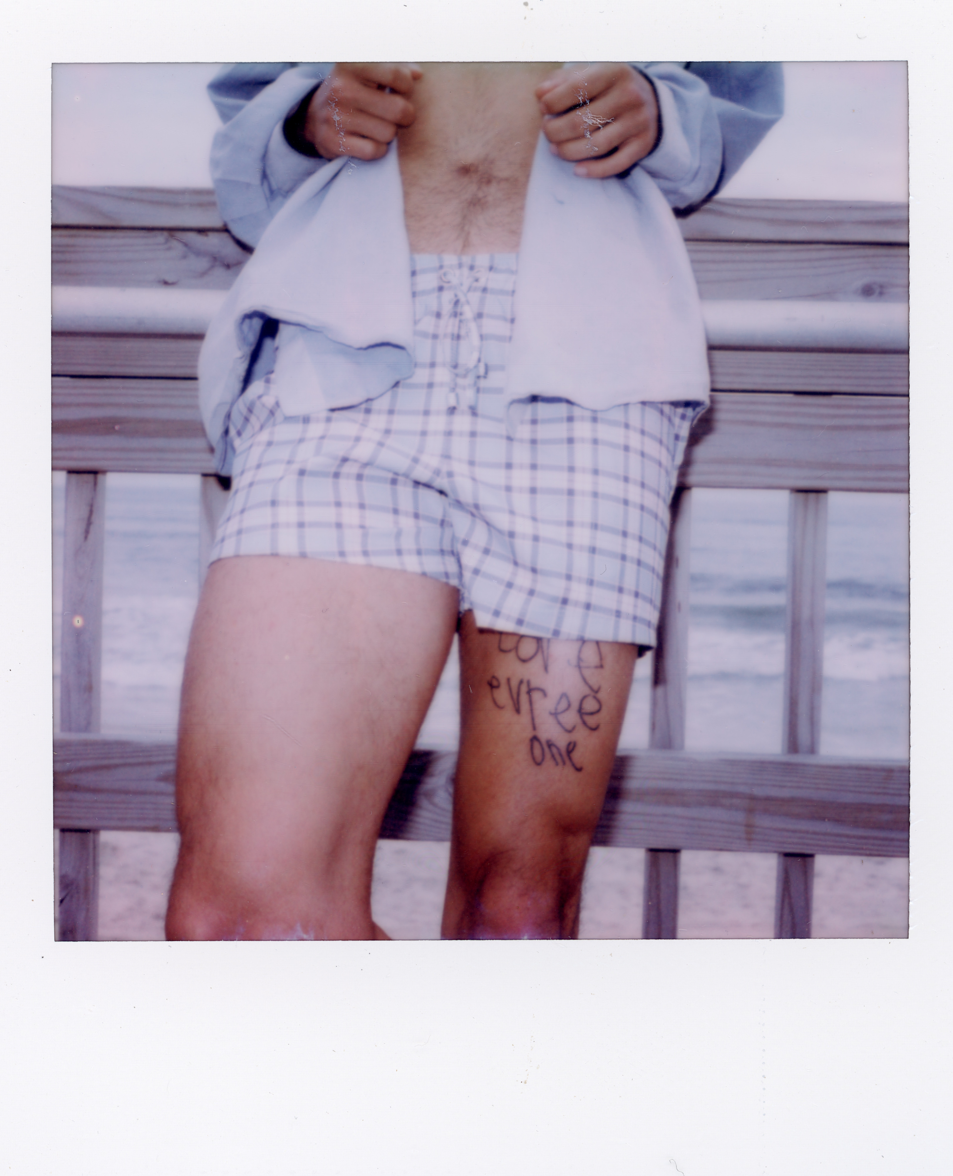 Fire Island Polaroid 039, a one-of-one instant photograph made in Fire Island Pines, New York, 2022 by Robert Andy Coombs.