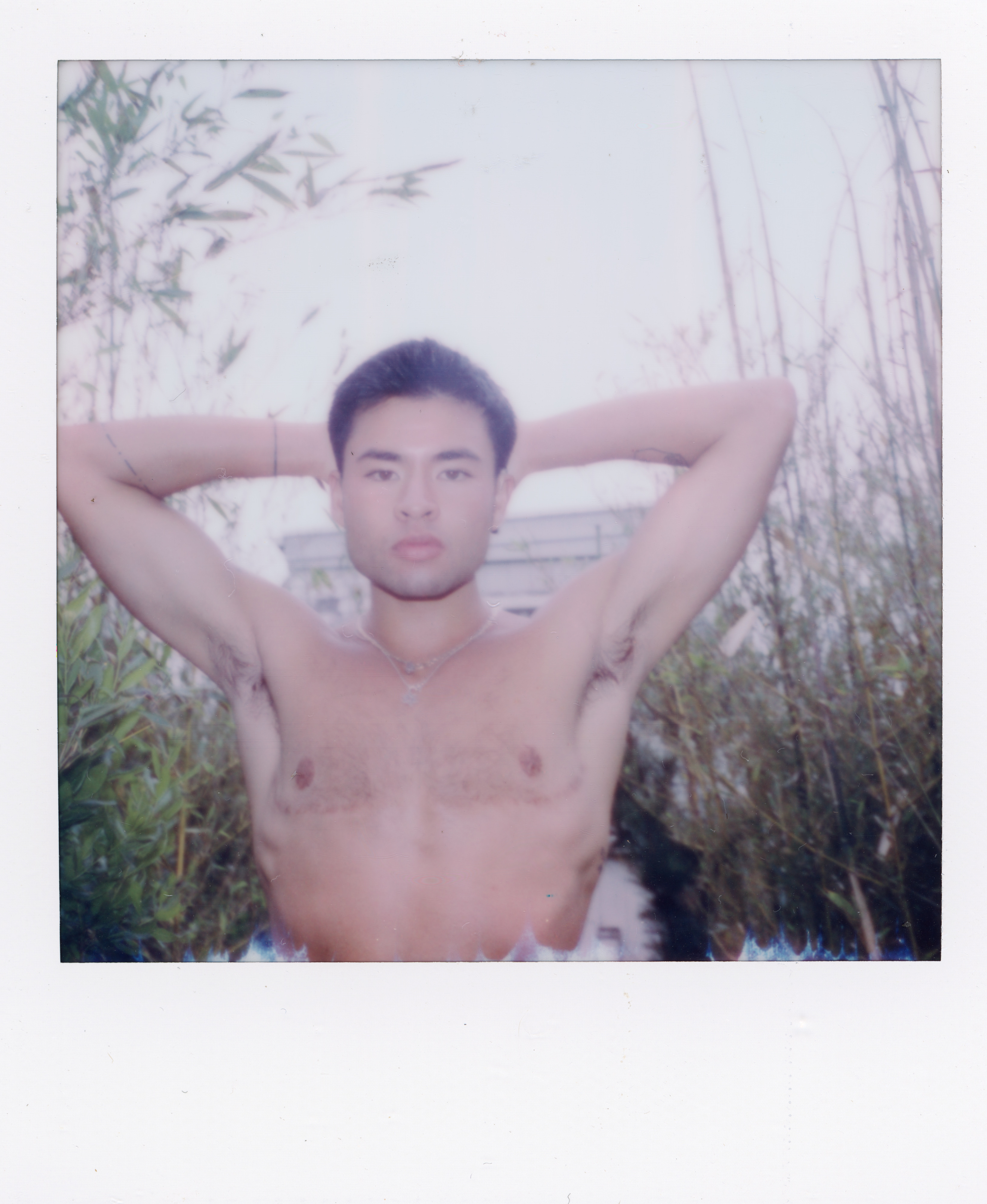 Fire Island Polaroid 044, a one-of-one instant photograph made in Fire Island Pines, New York, 2022 by Robert Andy Coombs.