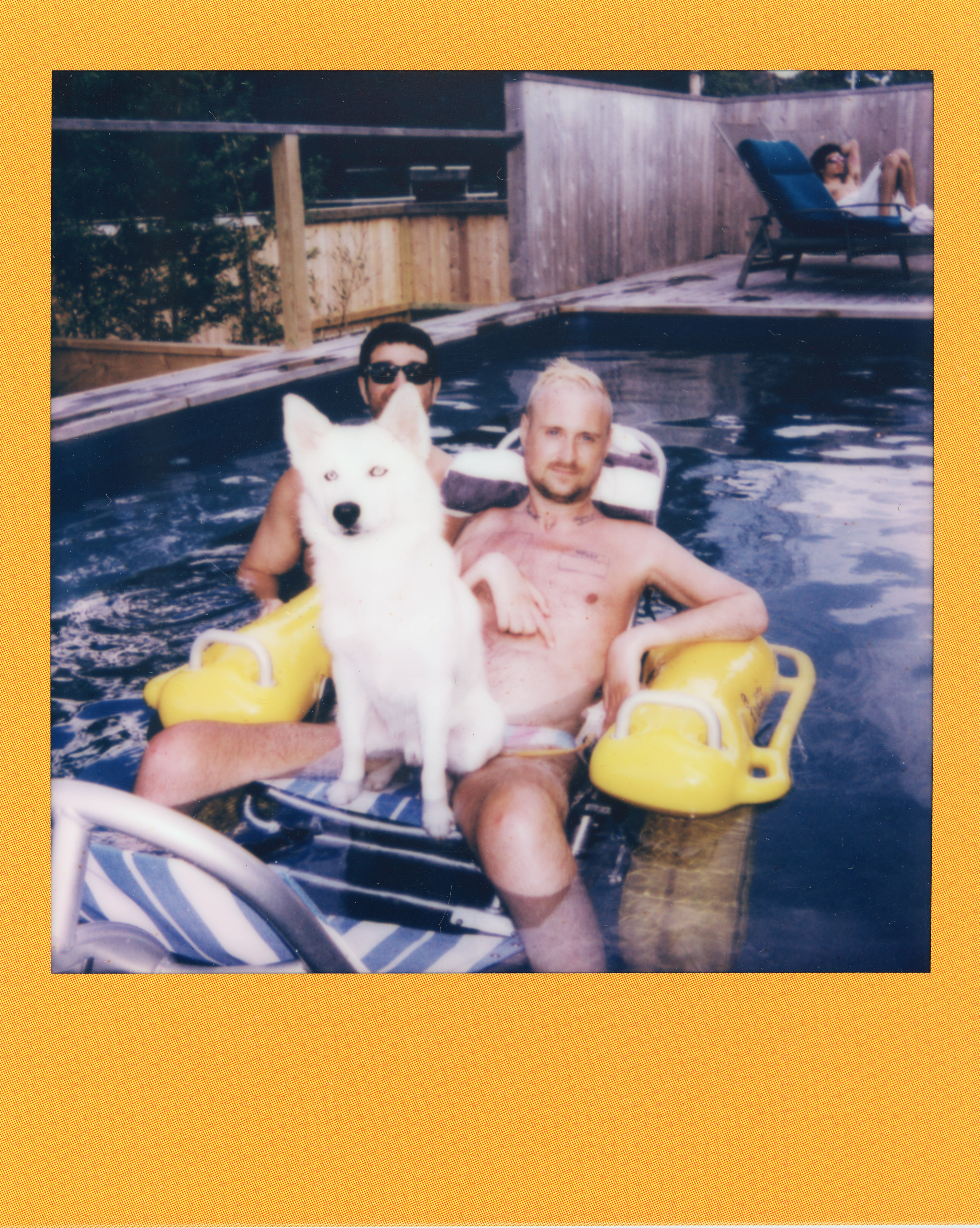 Fire Island Polaroid 046, a one-of-one instant photograph made in Fire Island Pines, New York, 2022 by Robert Andy Coombs.
