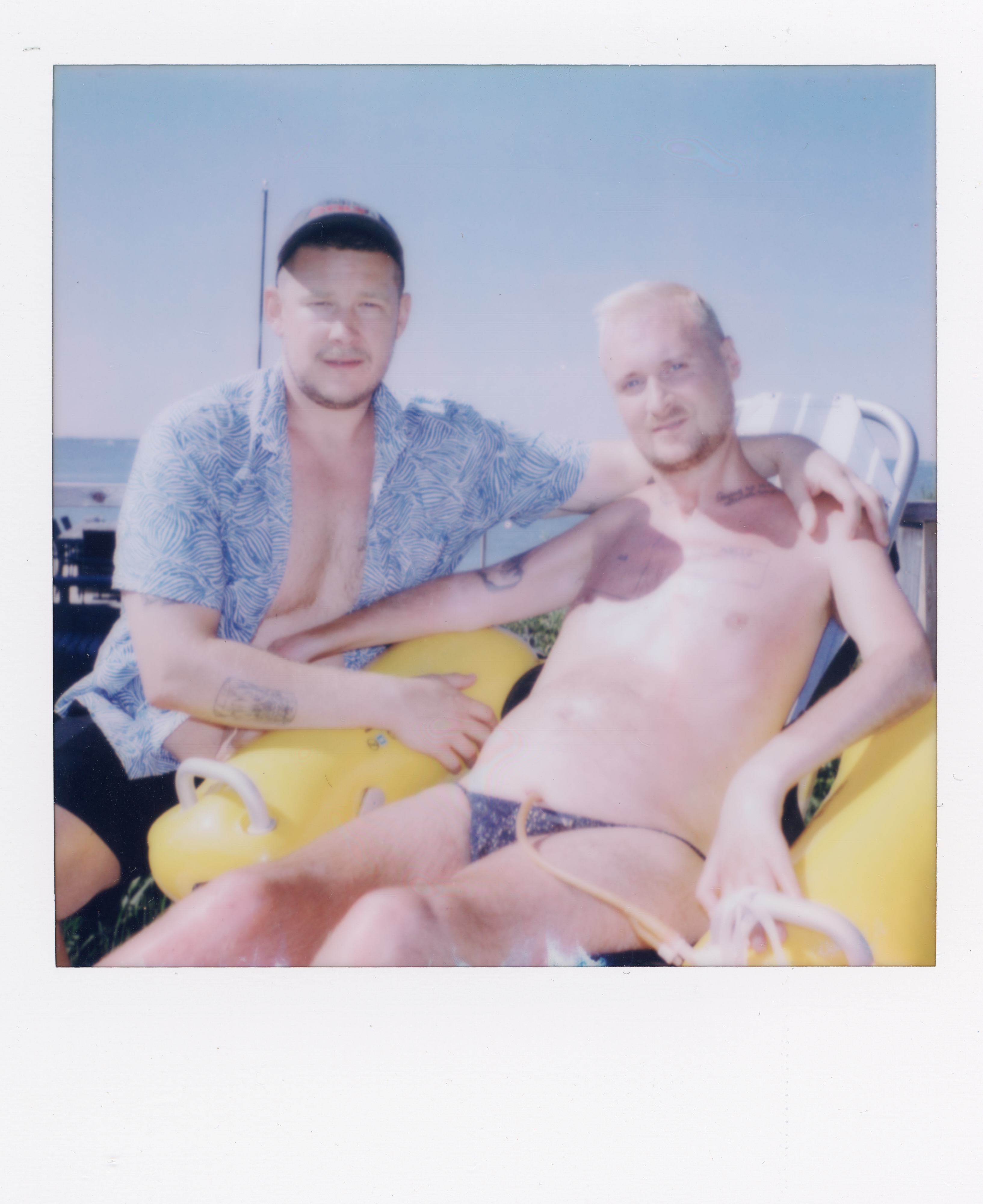 Fire Island Polaroid 047, a one-of-one instant photograph made in Fire Island Pines, New York, 2022 by Robert Andy Coombs.