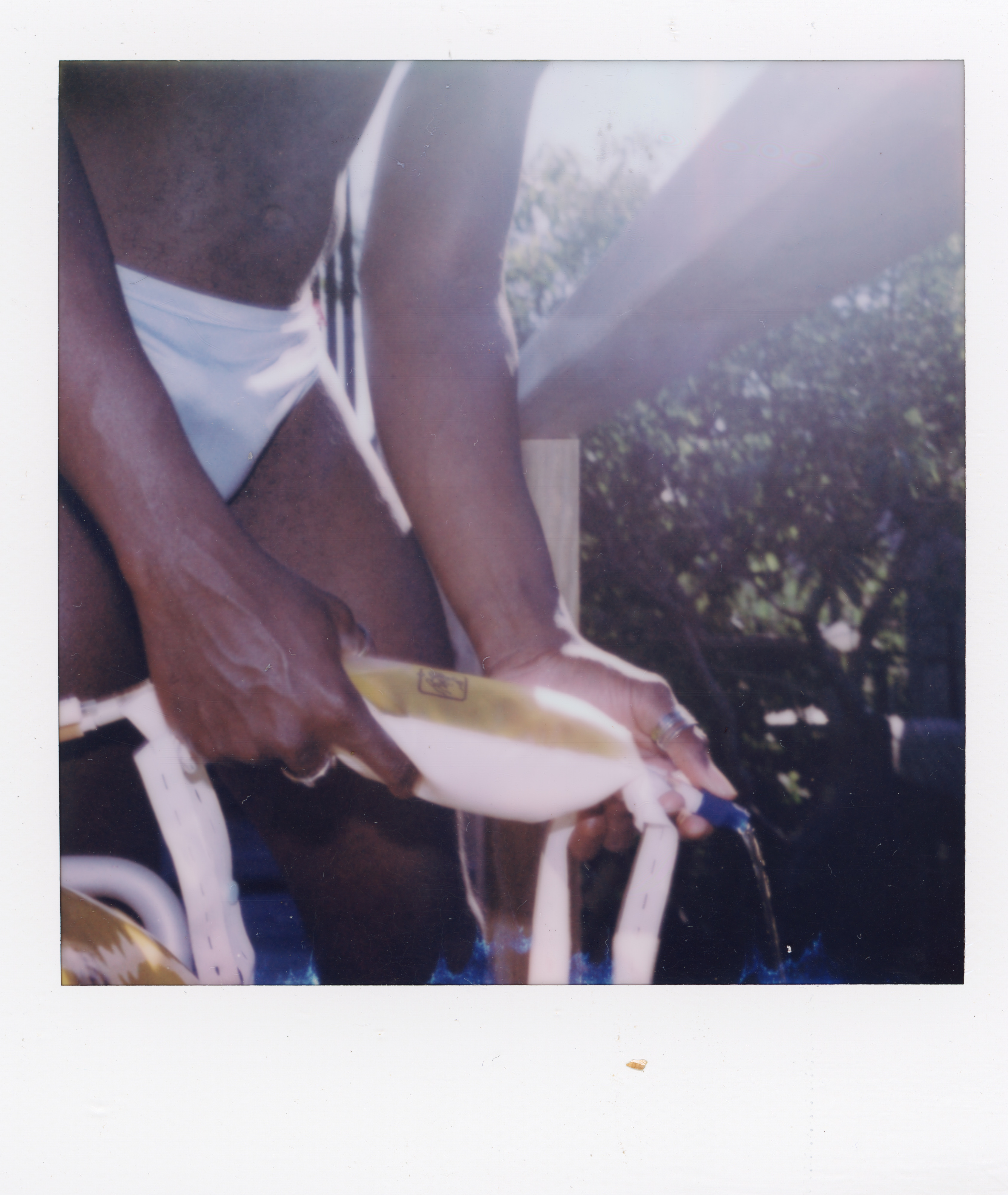 Fire Island Polaroid 049, a one-of-one instant photograph made in Fire Island Pines, New York, 2022 by Robert Andy Coombs.