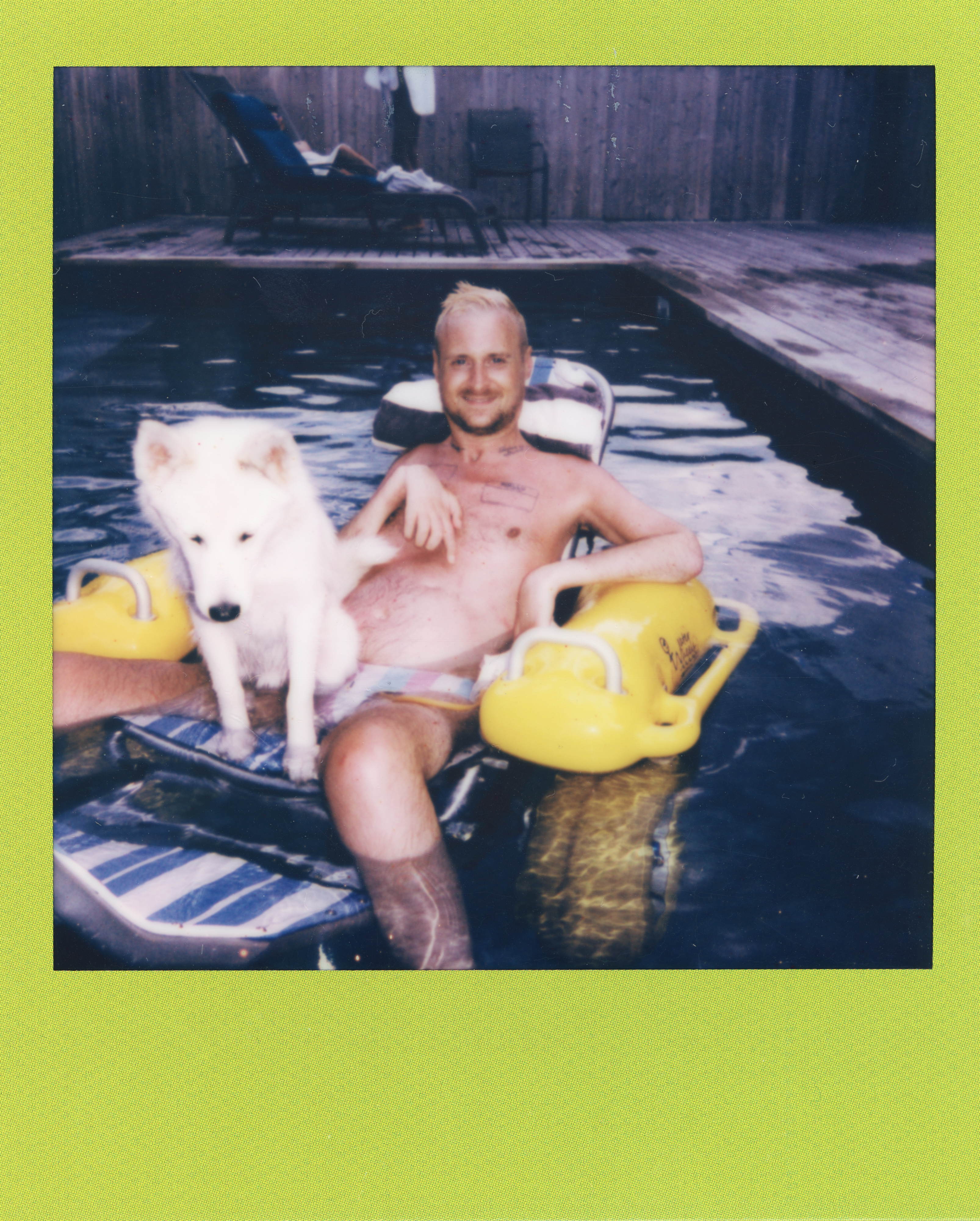 Fire Island Polaroid 050, a one-of-one instant photograph made in Fire Island Pines, New York, 2022 by Robert Andy Coombs.