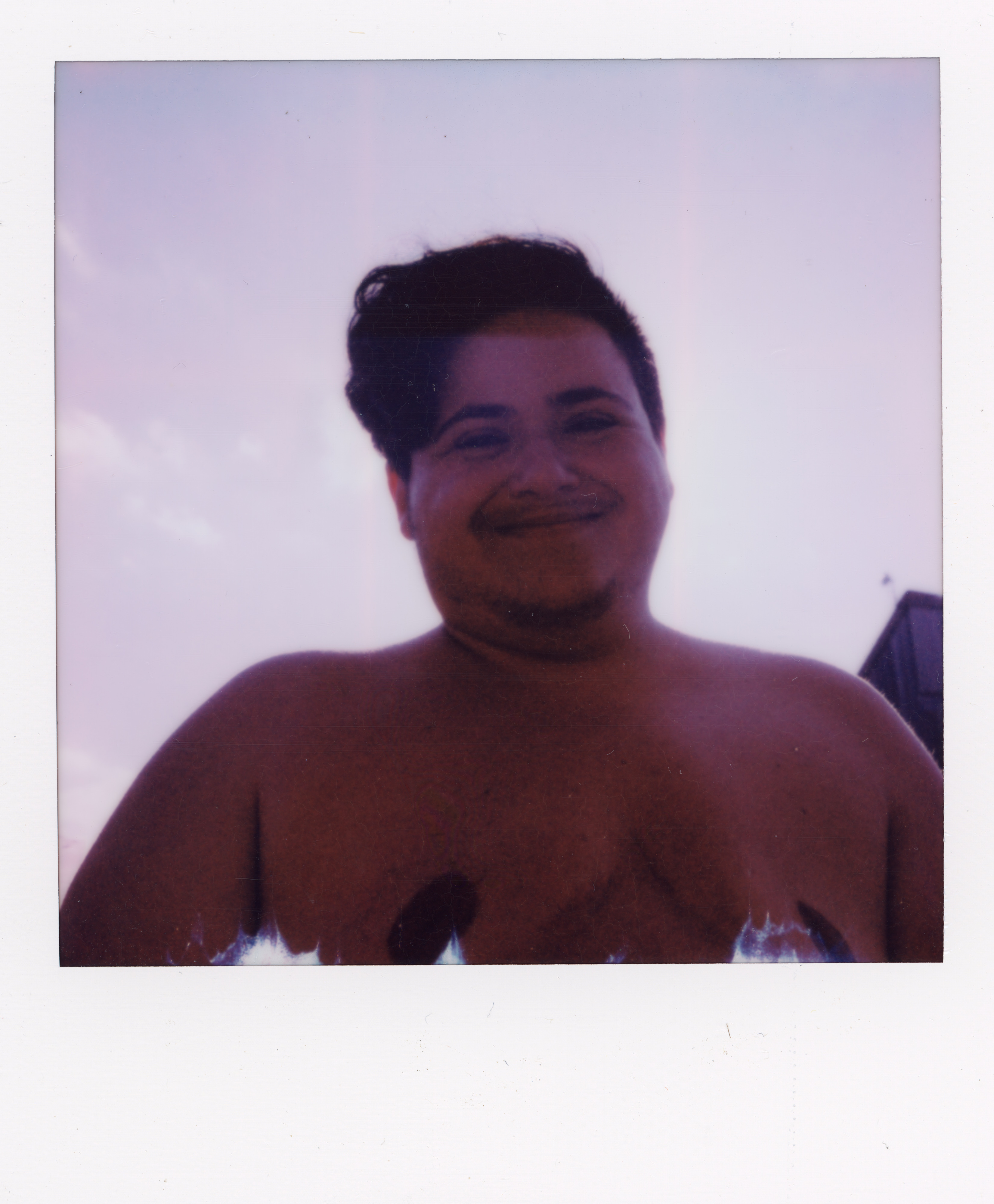 Fire Island Polaroid 051, a one-of-one instant photograph made in Fire Island Pines, New York, 2022 by Robert Andy Coombs.