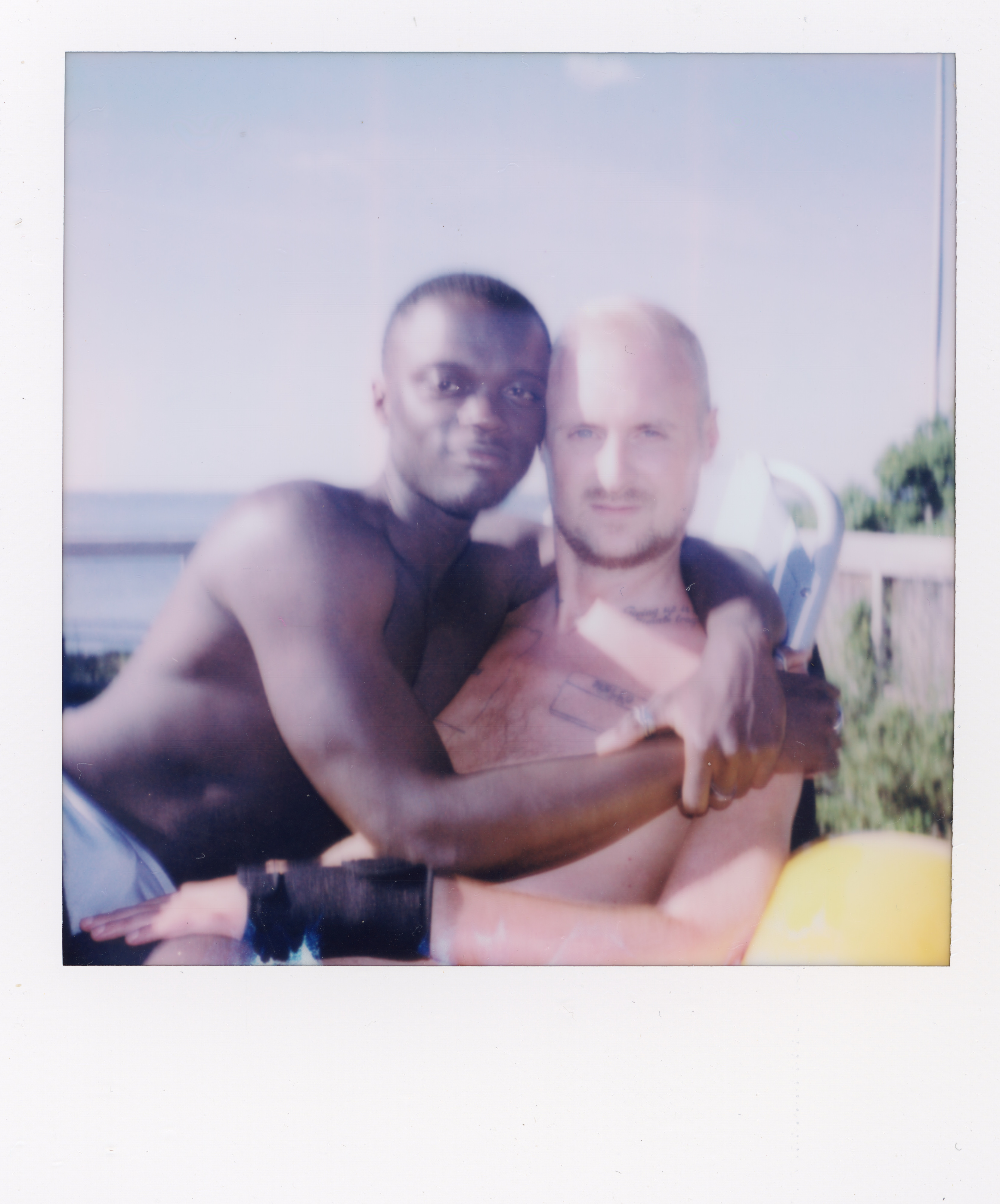 Fire Island Polaroid 052, a one-of-one instant photograph made in Fire Island Pines, New York, 2022 by Robert Andy Coombs.