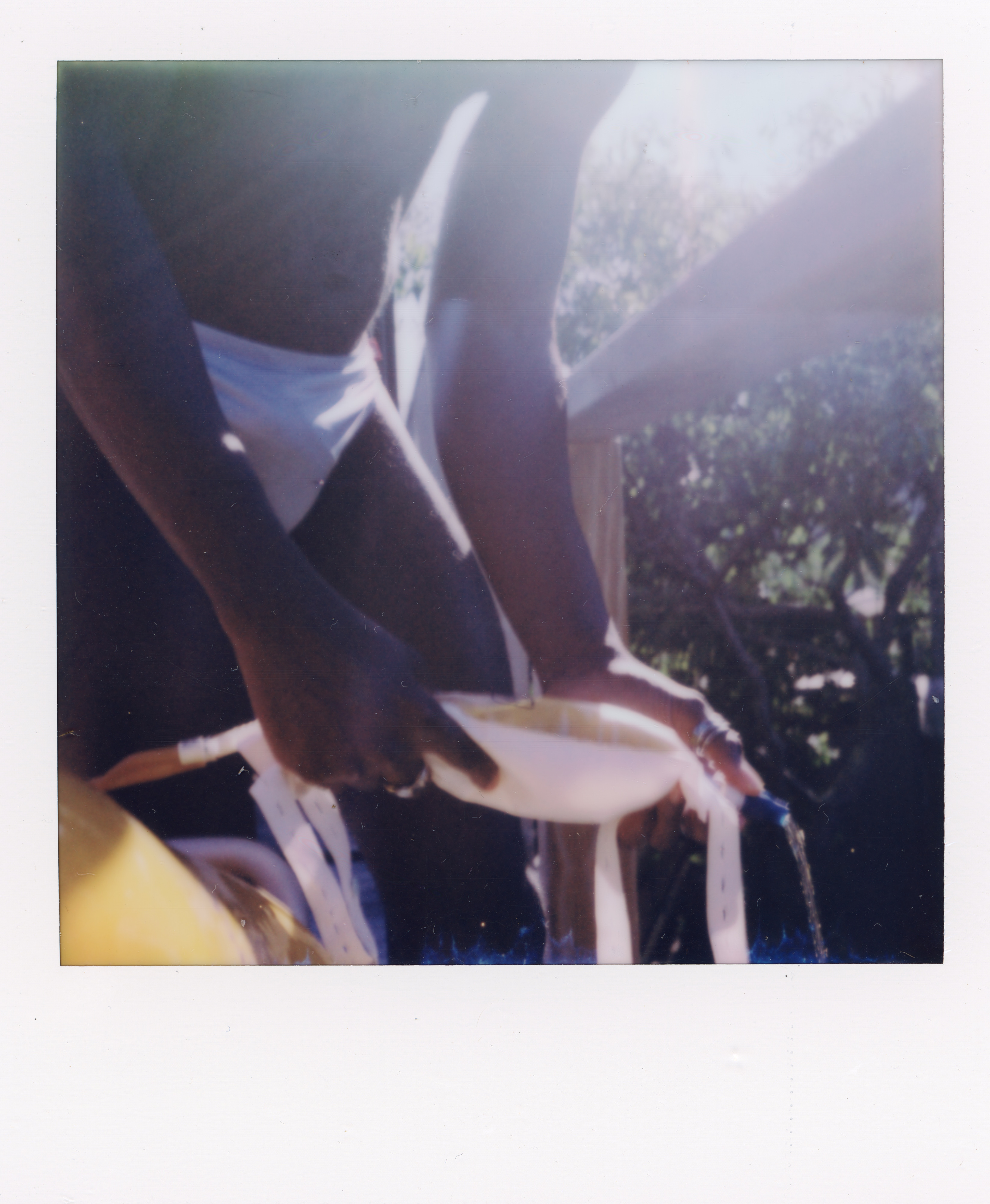 Fire Island Polaroid 053, a one-of-one instant photograph made in Fire Island Pines, New York, 2022 by Robert Andy Coombs.