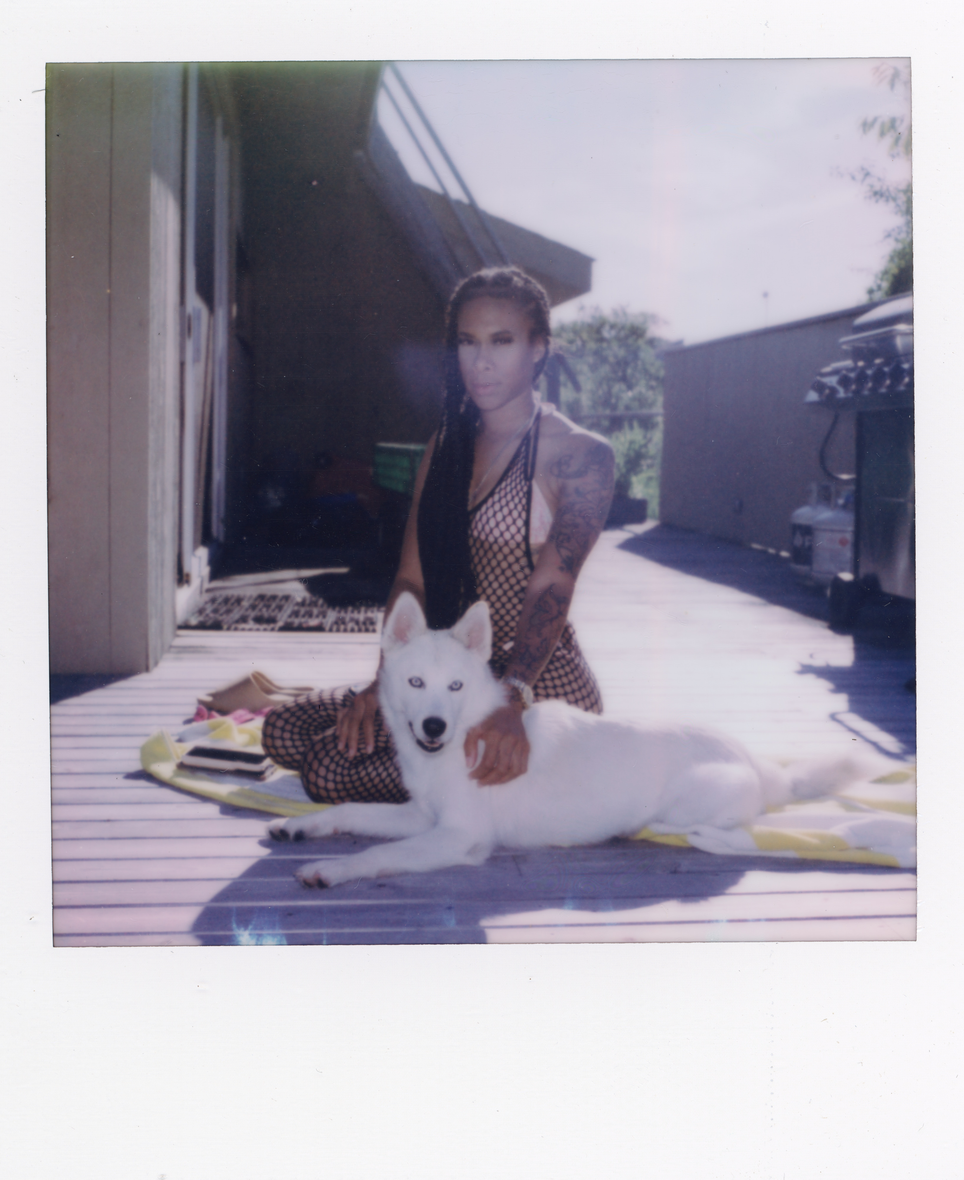 Fire Island Polaroid 055, a one-of-one instant photograph made in Fire Island Pines, New York, 2022 by Robert Andy Coombs.