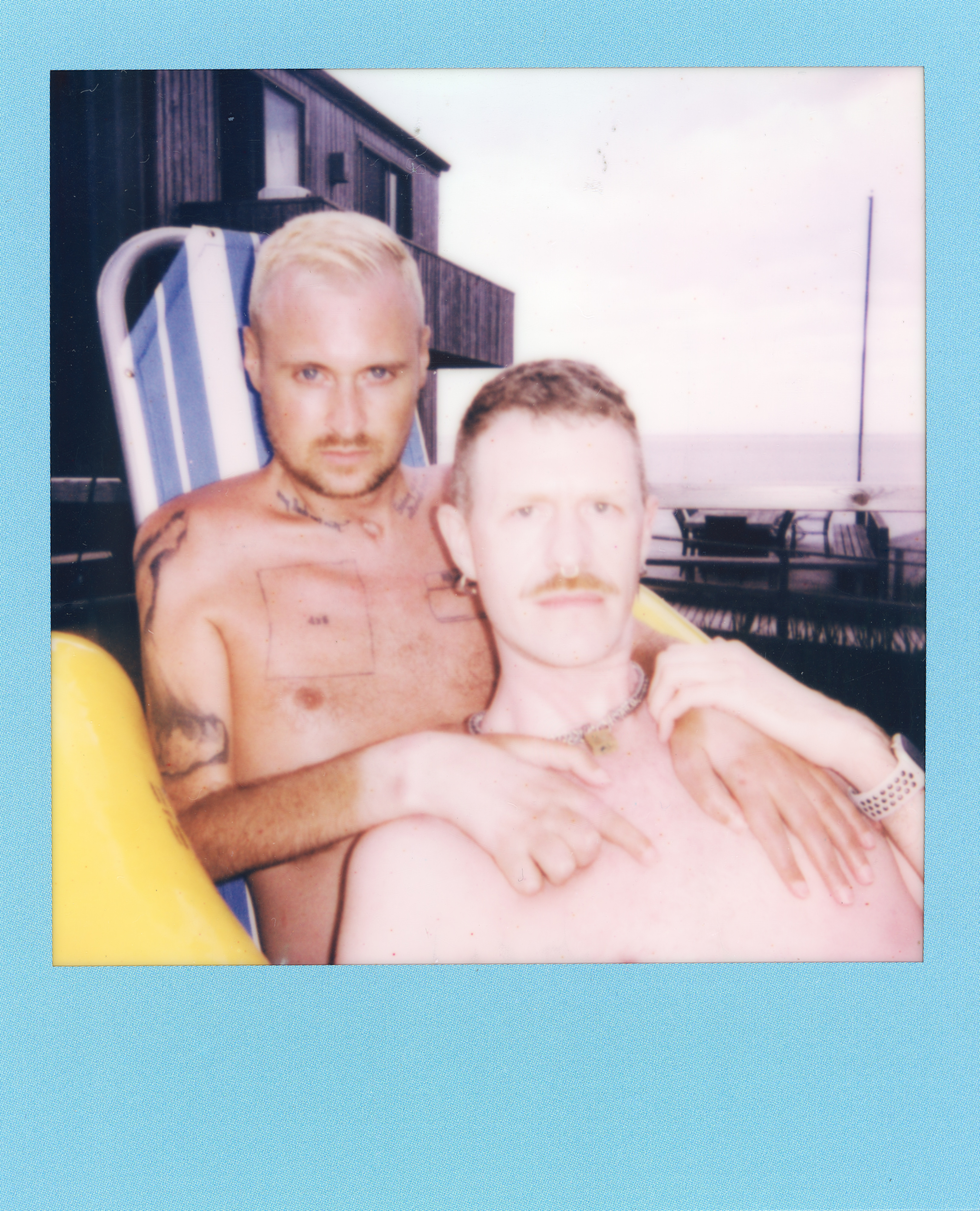 Fire Island Polaroid 056, a one-of-one instant photograph made in Fire Island Pines, New York, 2022 by Robert Andy Coombs.