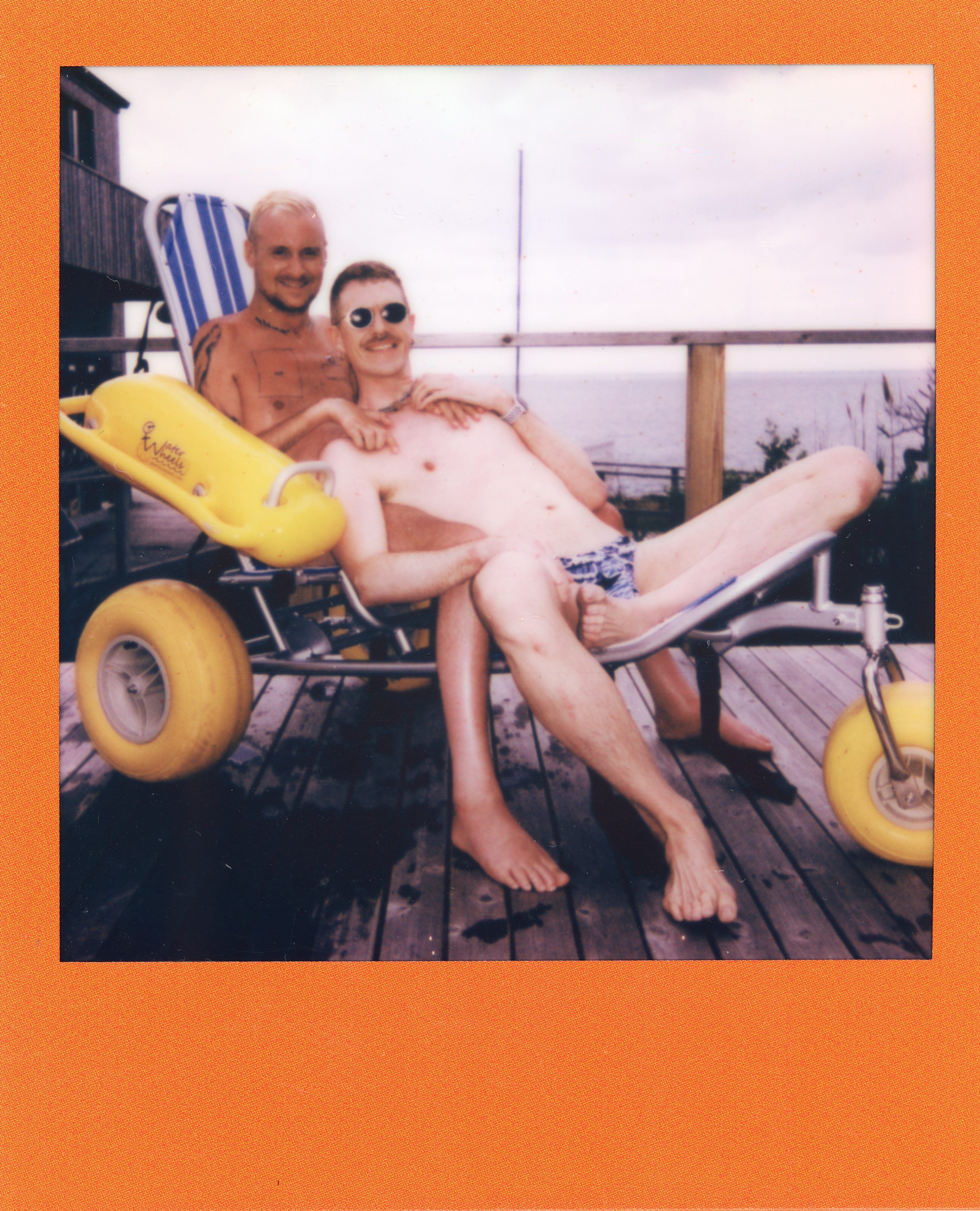 Fire Island Polaroid 060, a one-of-one instant photograph made in Fire Island Pines, New York, 2022 by Robert Andy Coombs.