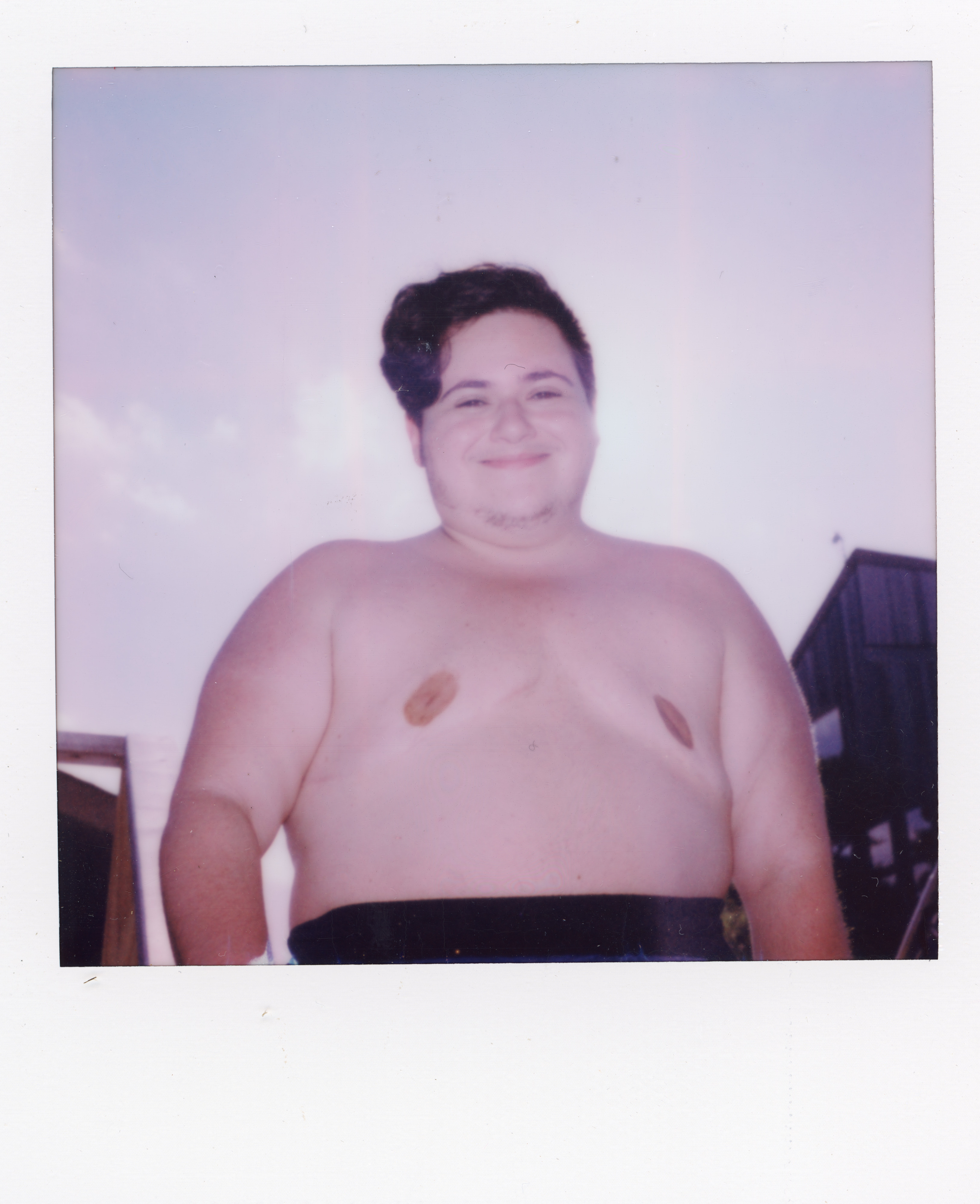 Fire Island Polaroid 061, a one-of-one instant photograph made in Fire Island Pines, New York, 2022 by Robert Andy Coombs.