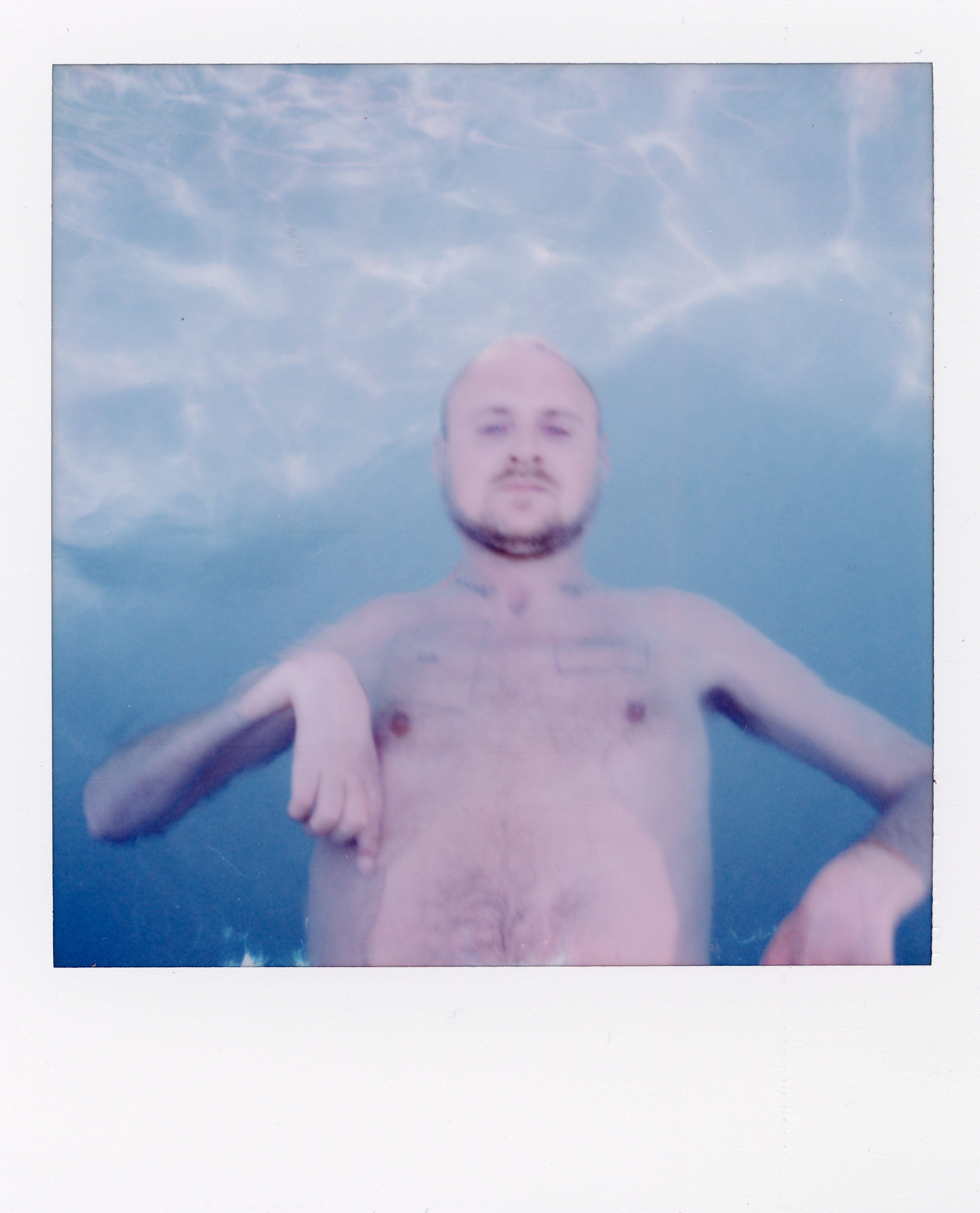 Fire Island Polaroid 063, a one-of-one instant photograph made in Fire Island Pines, New York, 2022 by Robert Andy Coombs.