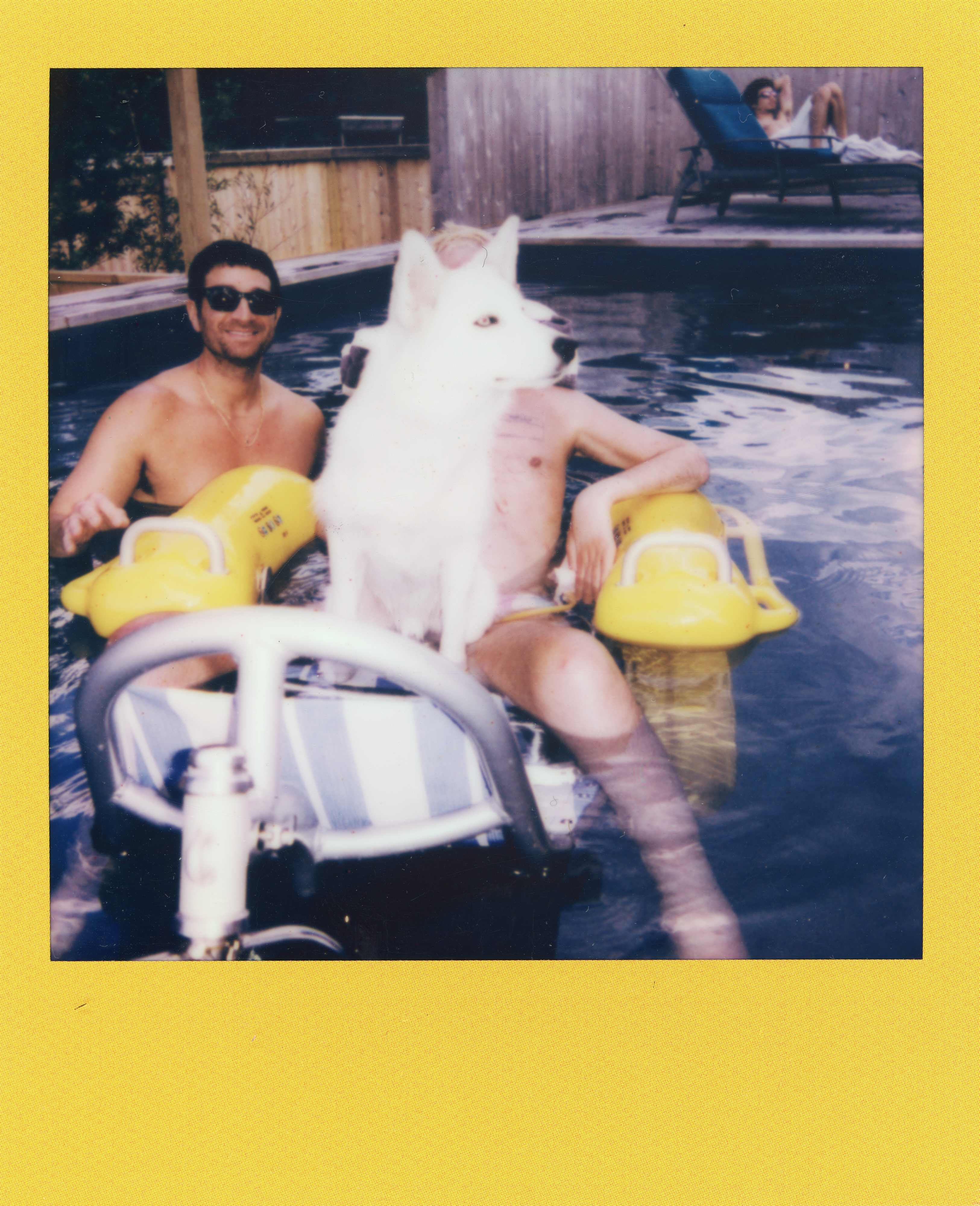 Fire Island Polaroid 064, a one-of-one instant photograph made in Fire Island Pines, New York, 2022 by Robert Andy Coombs.