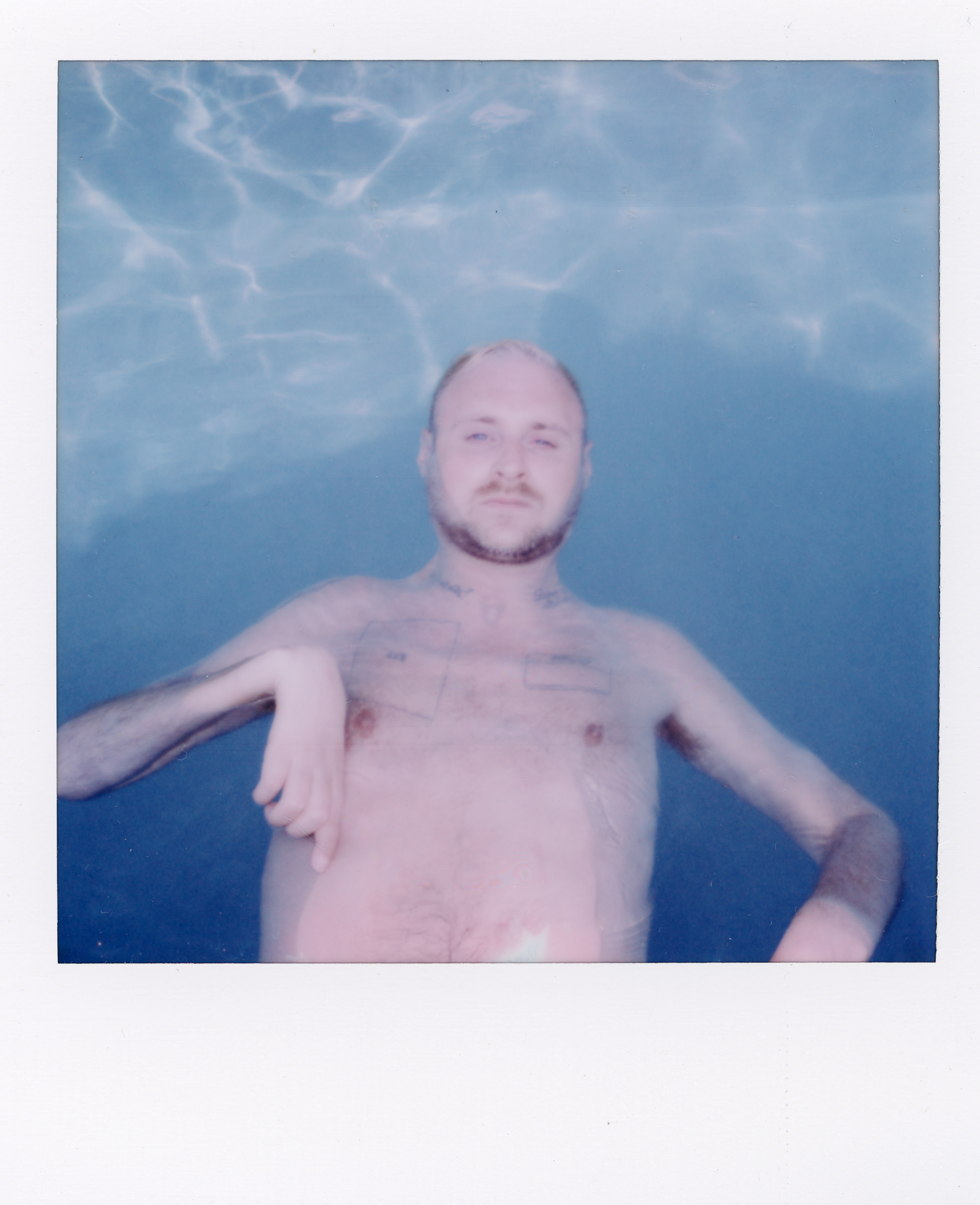 Fire Island Polaroid 066, a one-of-one instant photograph made in Fire Island Pines, New York, 2022 by Robert Andy Coombs.
