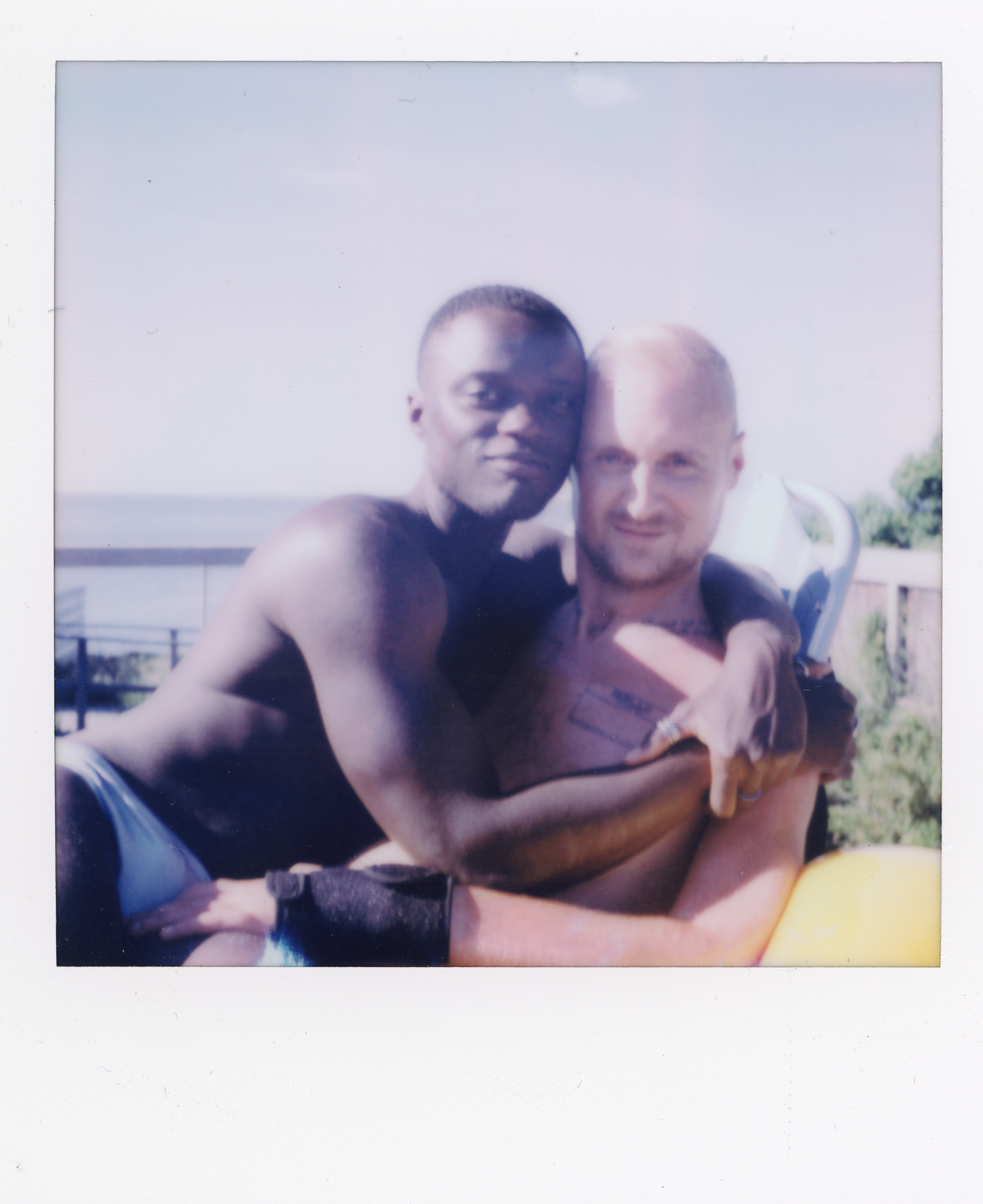 Fire Island Polaroid 067, a one-of-one instant photograph made in Fire Island Pines, New York, 2022 by Robert Andy Coombs.