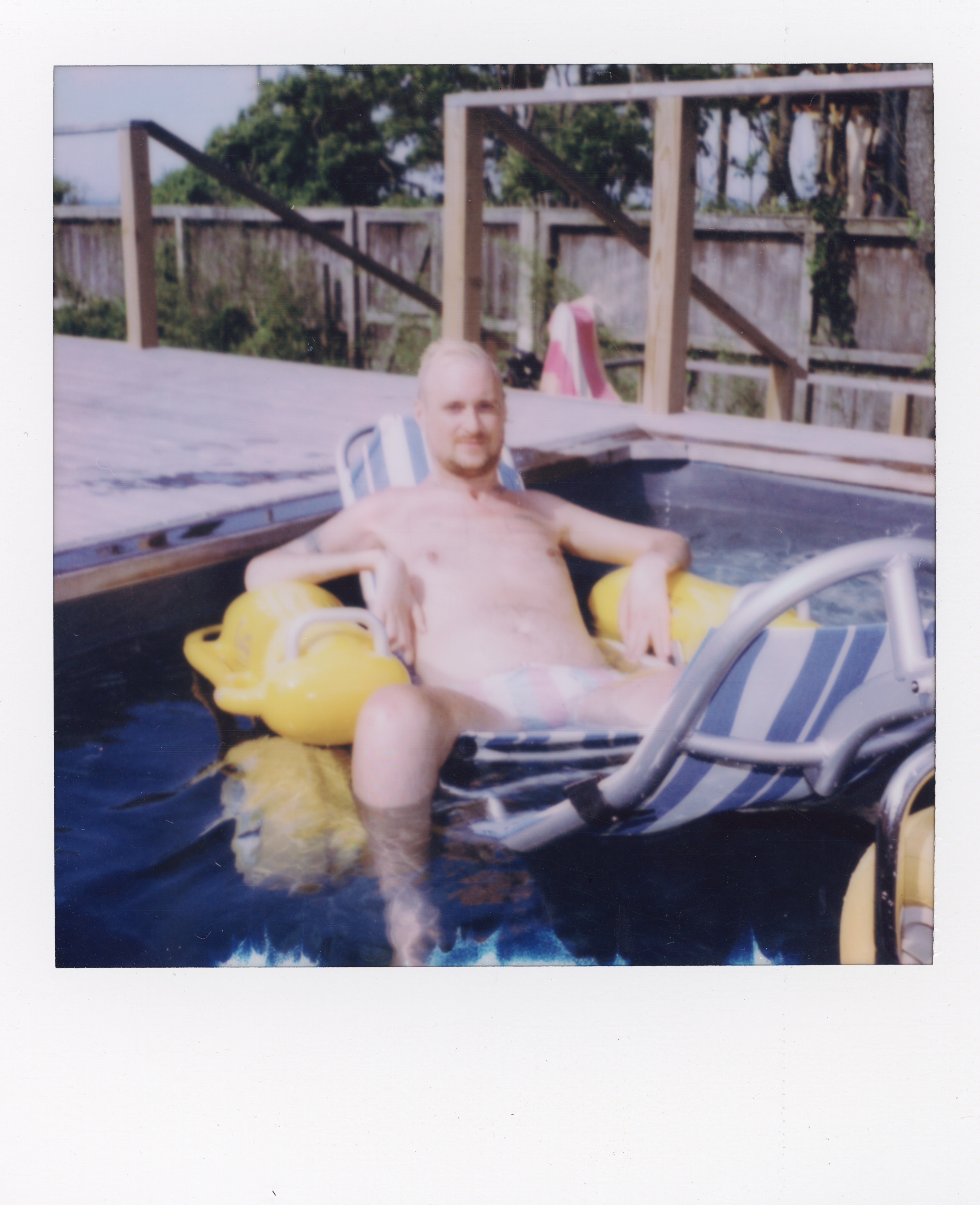 Fire Island Polaroid 068, a one-of-one instant photograph made in Fire Island Pines, New York, 2022 by Robert Andy Coombs.
