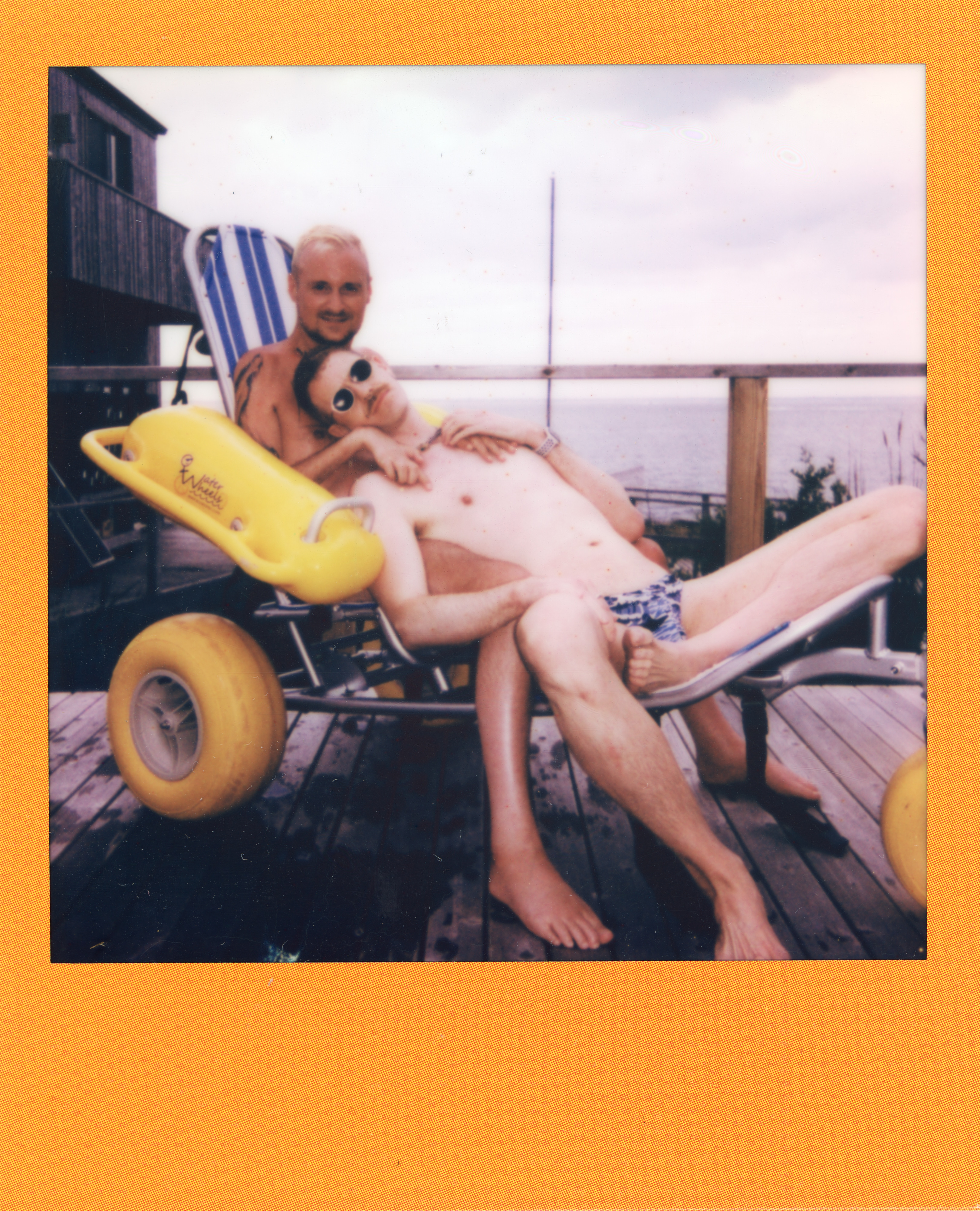 Fire Island Polaroid 069, a one-of-one instant photograph made in Fire Island Pines, New York, 2022 by Robert Andy Coombs.