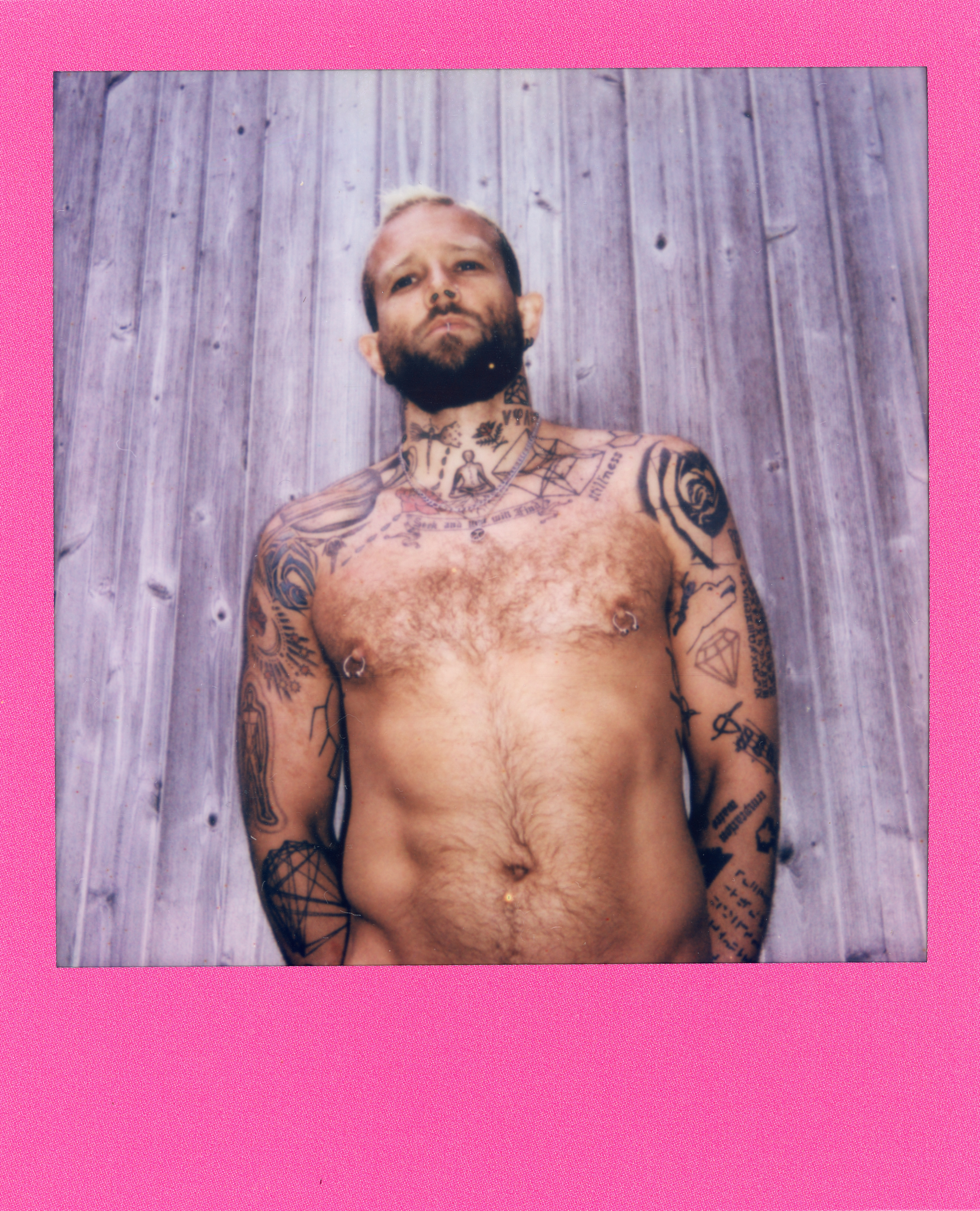 Fire Island Polaroid 093, a one-of-one instant photograph made in Fire Island Pines, New York, 2022 by Robert Andy Coombs.