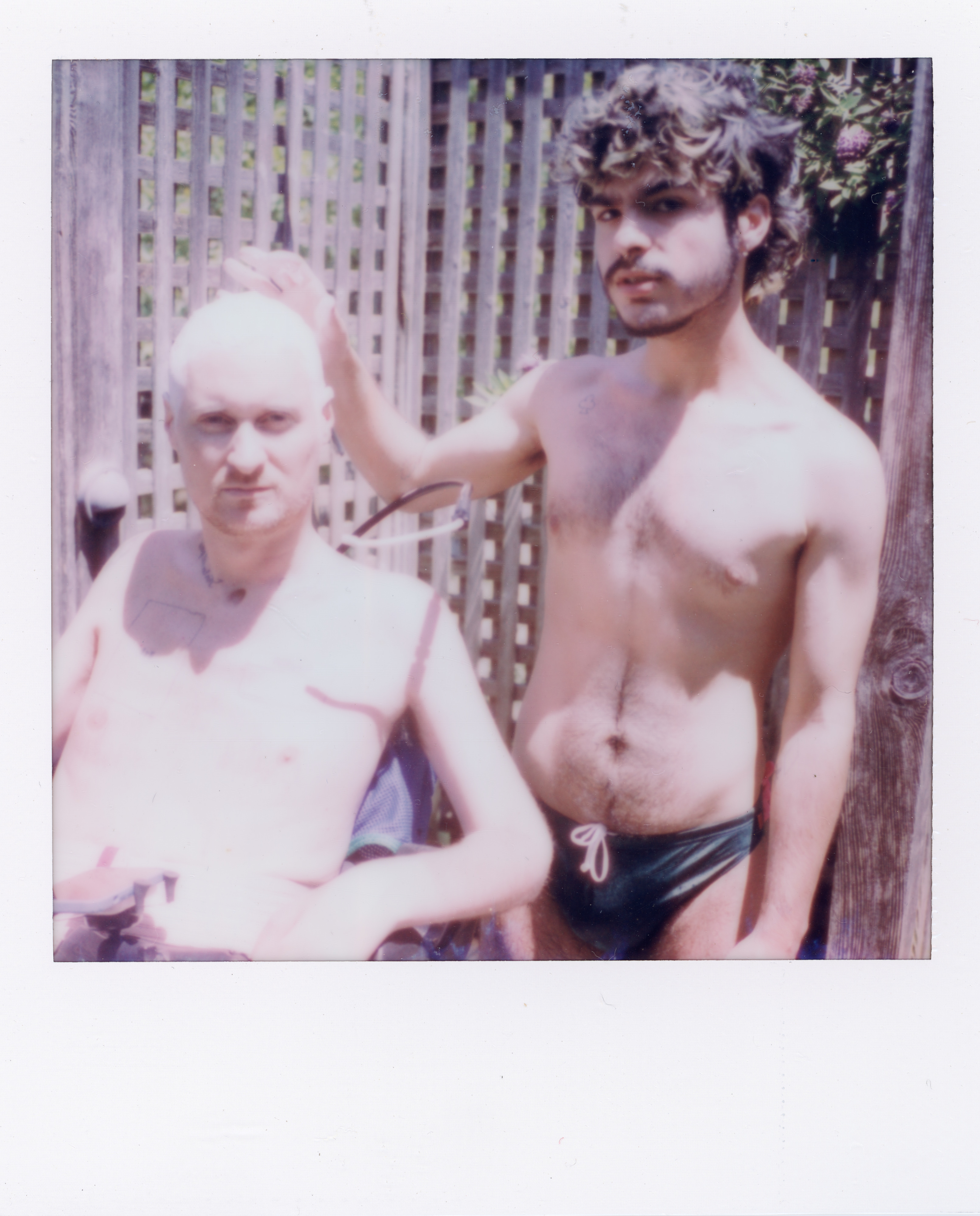 Fire Island Polaroid 097, a one-of-one instant photograph made in Fire Island Pines, New York, 2022 by Robert Andy Coombs.