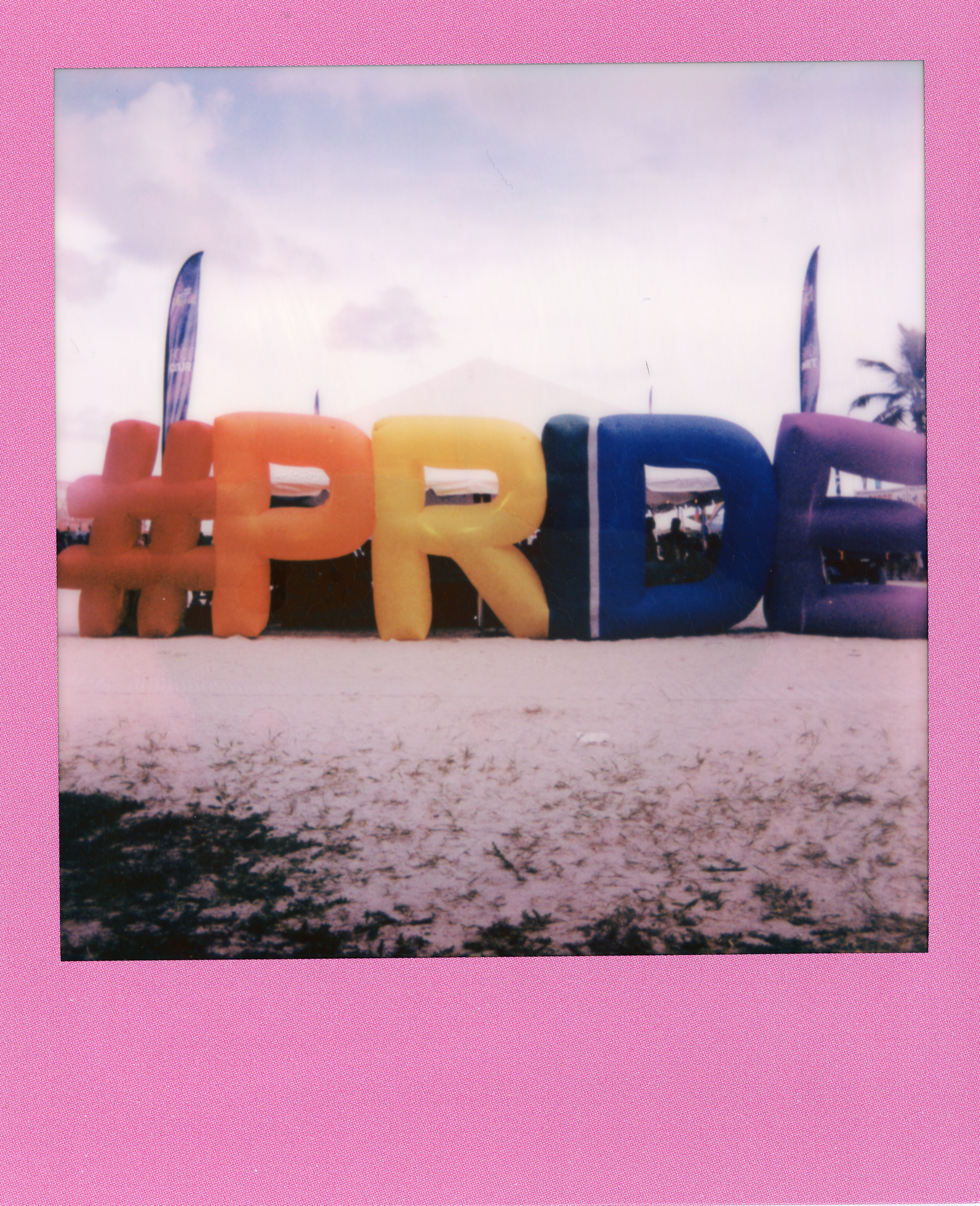 Miami 2021 Polaroid 115, a one-of-one instant photograph made in Miami, Florida, 2021 by Robert Andy Coombs.