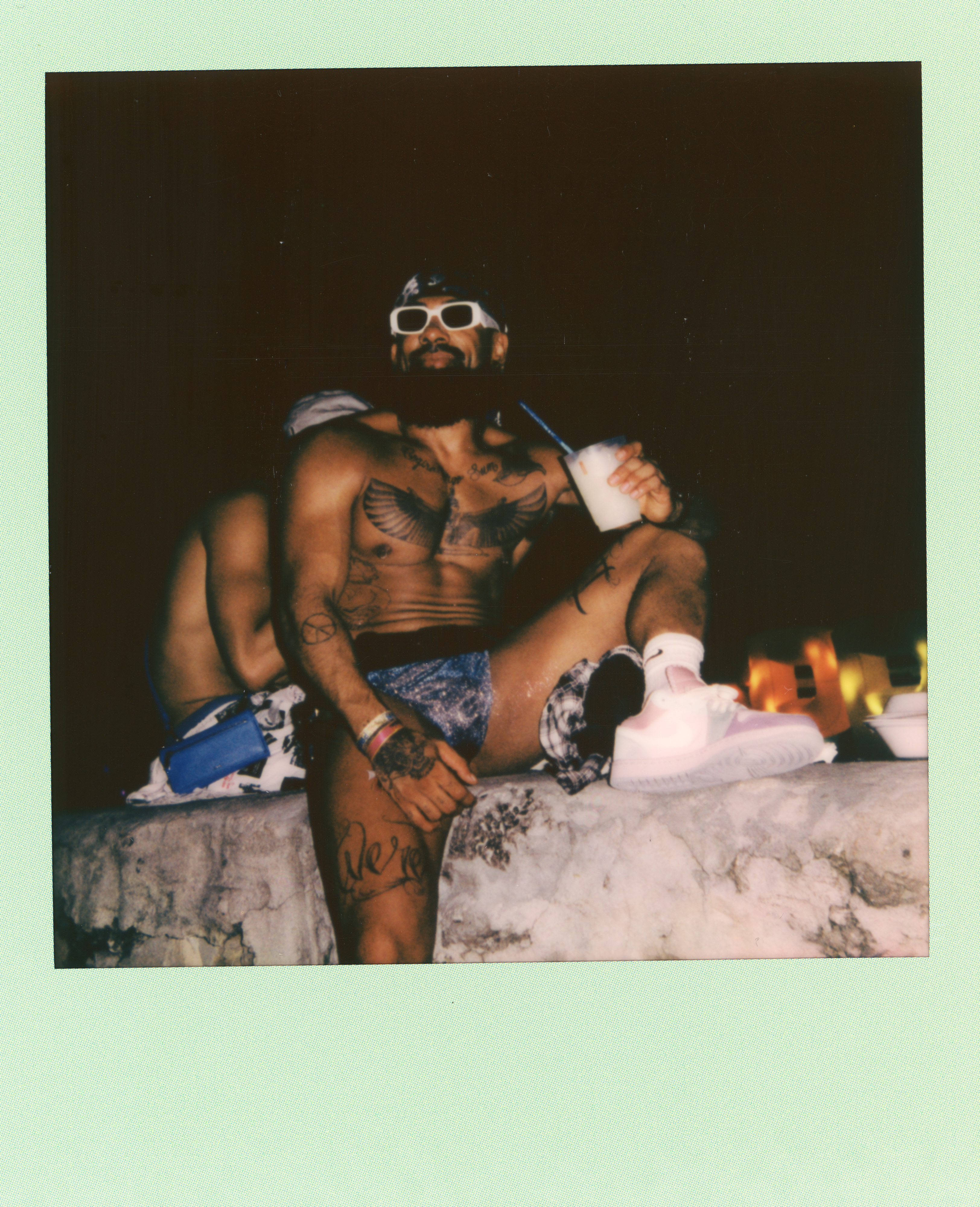 Miami 2021 Polaroid 118, a one-of-one instant photograph made in Miami, Florida, 2021 by Robert Andy Coombs.