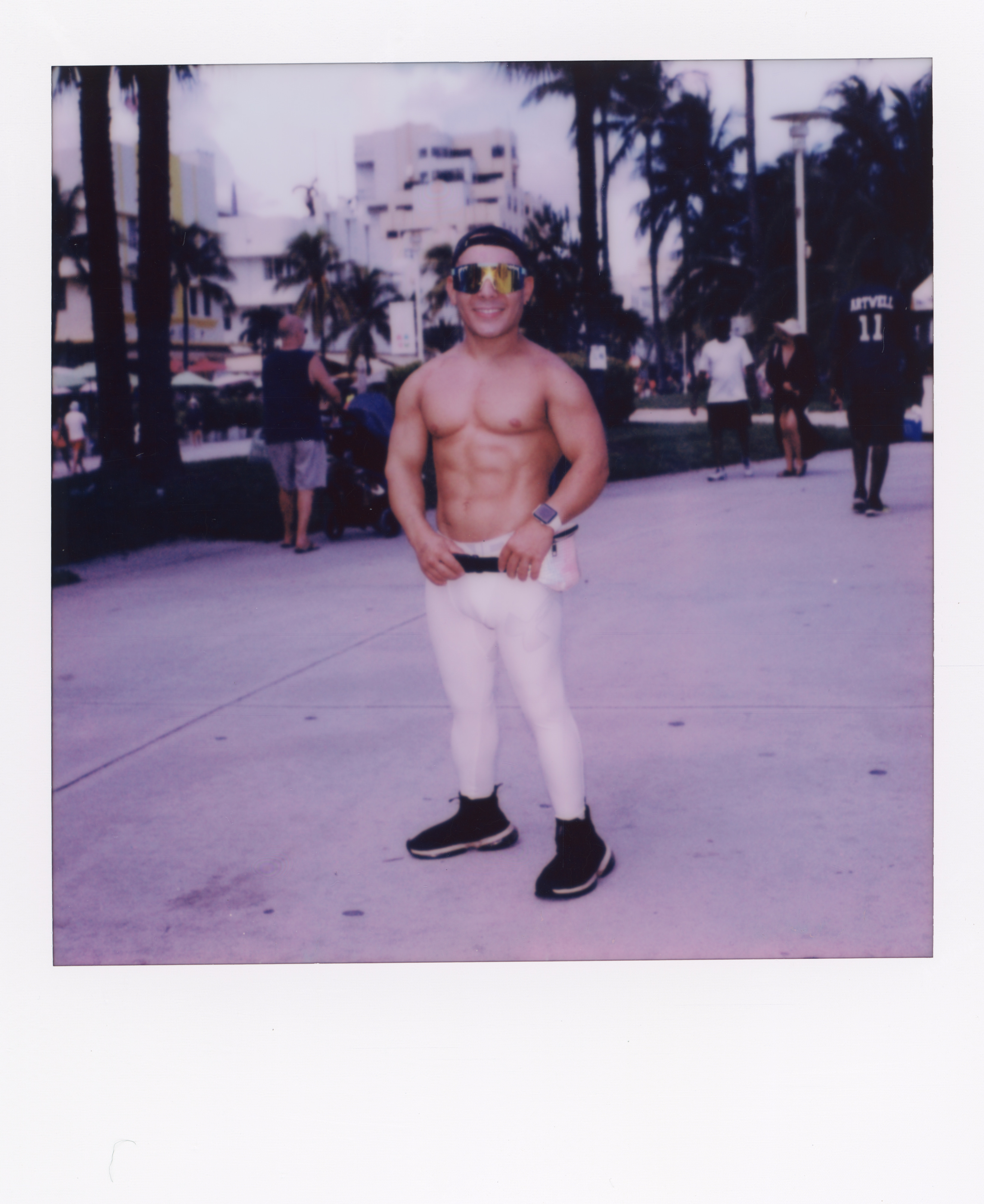 Miami 2021 Polaroid 136, a one-of-one instant photograph made in Miami, Florida, 2021 by Robert Andy Coombs.