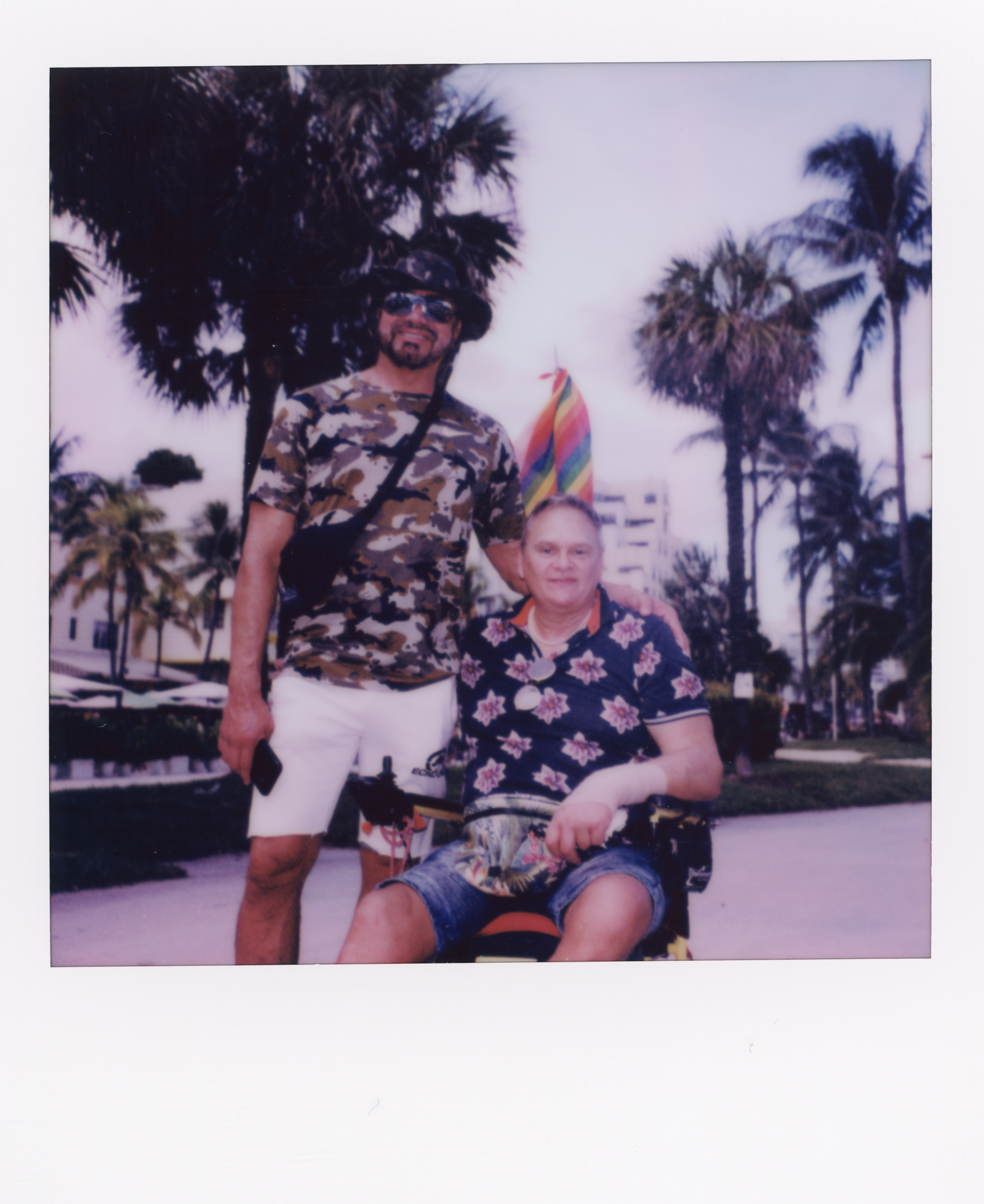Miami 2021 Polaroid 159, a one-of-one instant photograph made in Miami, Florida, 2021 by Robert Andy Coombs.
