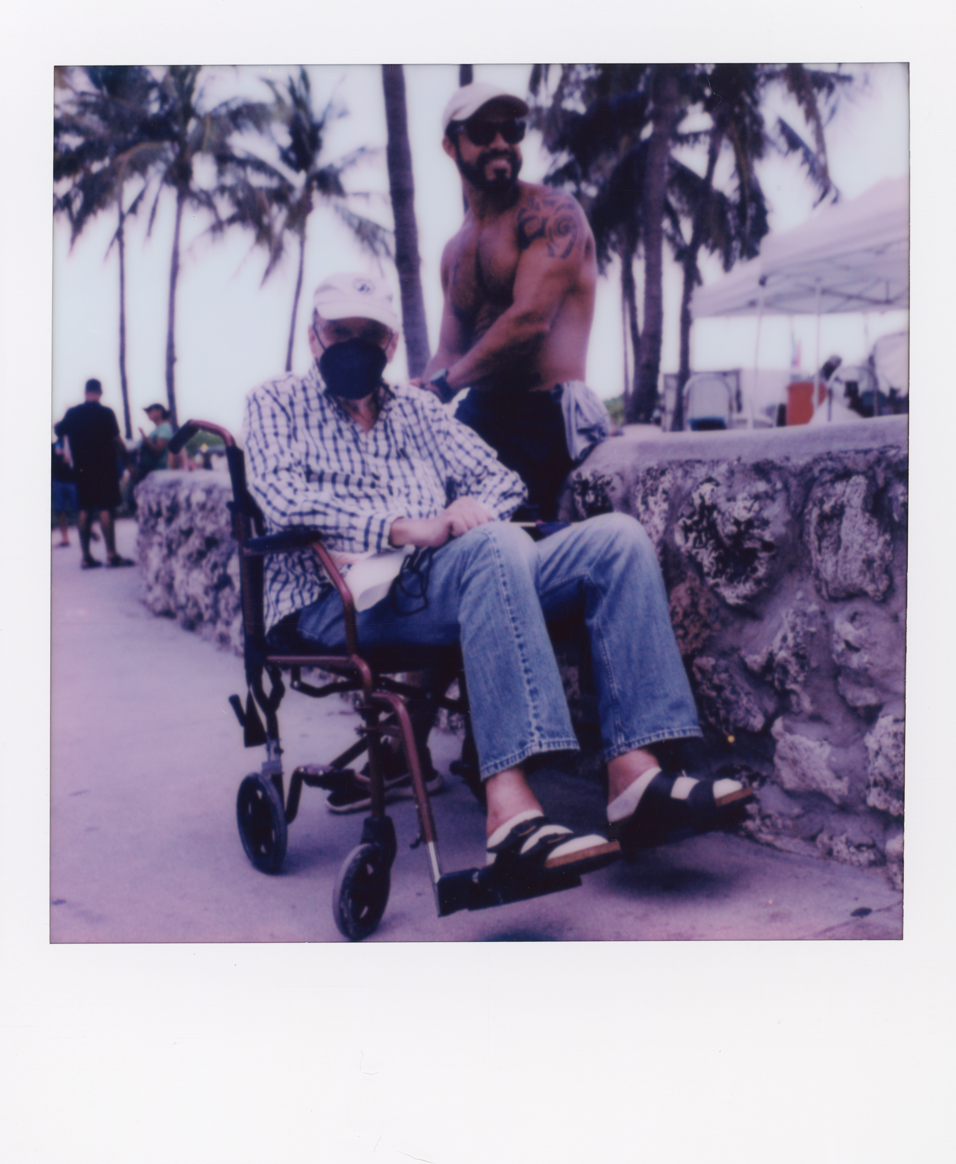 Miami 2021 Polaroid 162, a one-of-one instant photograph made in Miami, Florida, 2021 by Robert Andy Coombs.