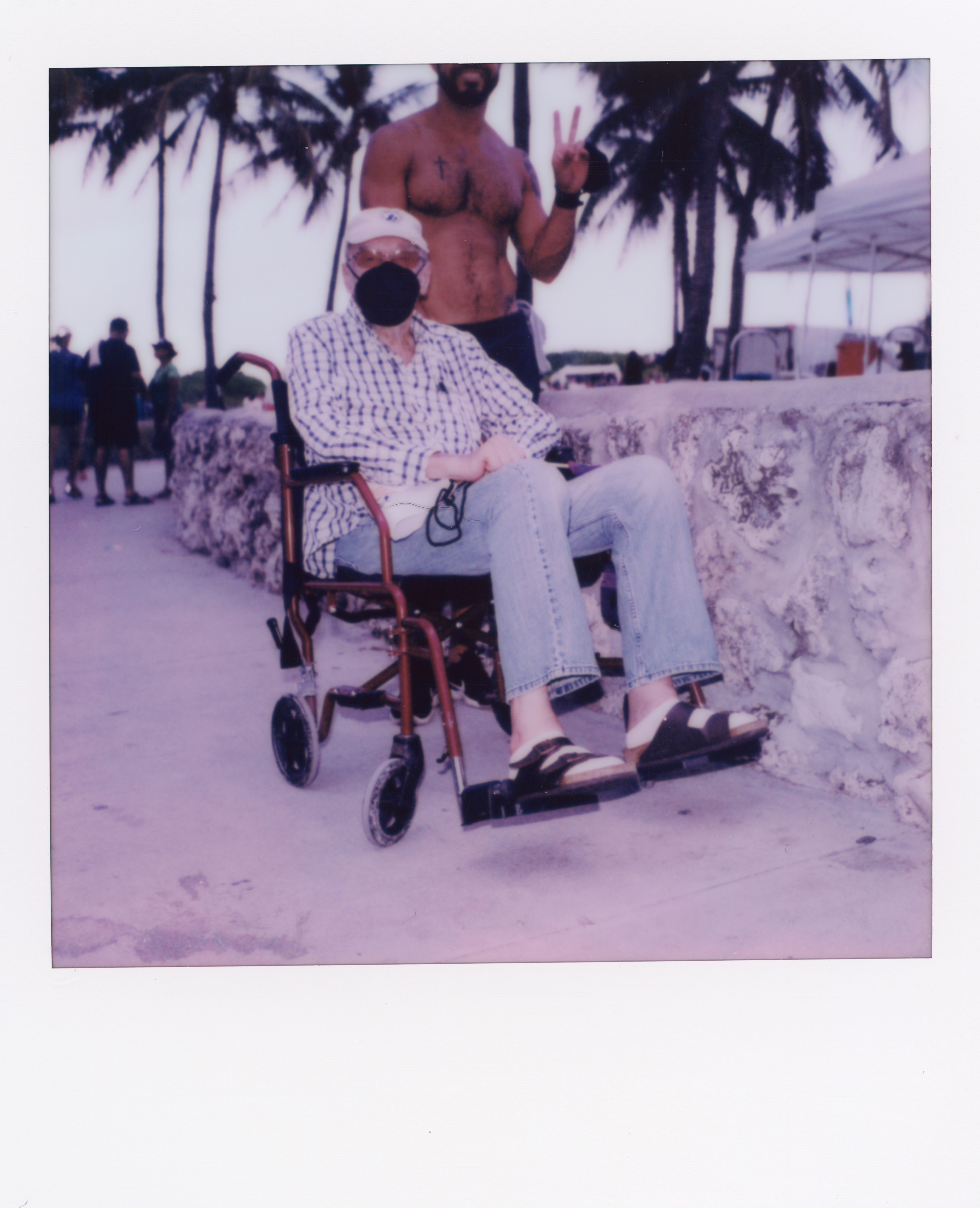 Miami 2021 Polaroid 163, a one-of-one instant photograph made in Miami, Florida, 2021 by Robert Andy Coombs.