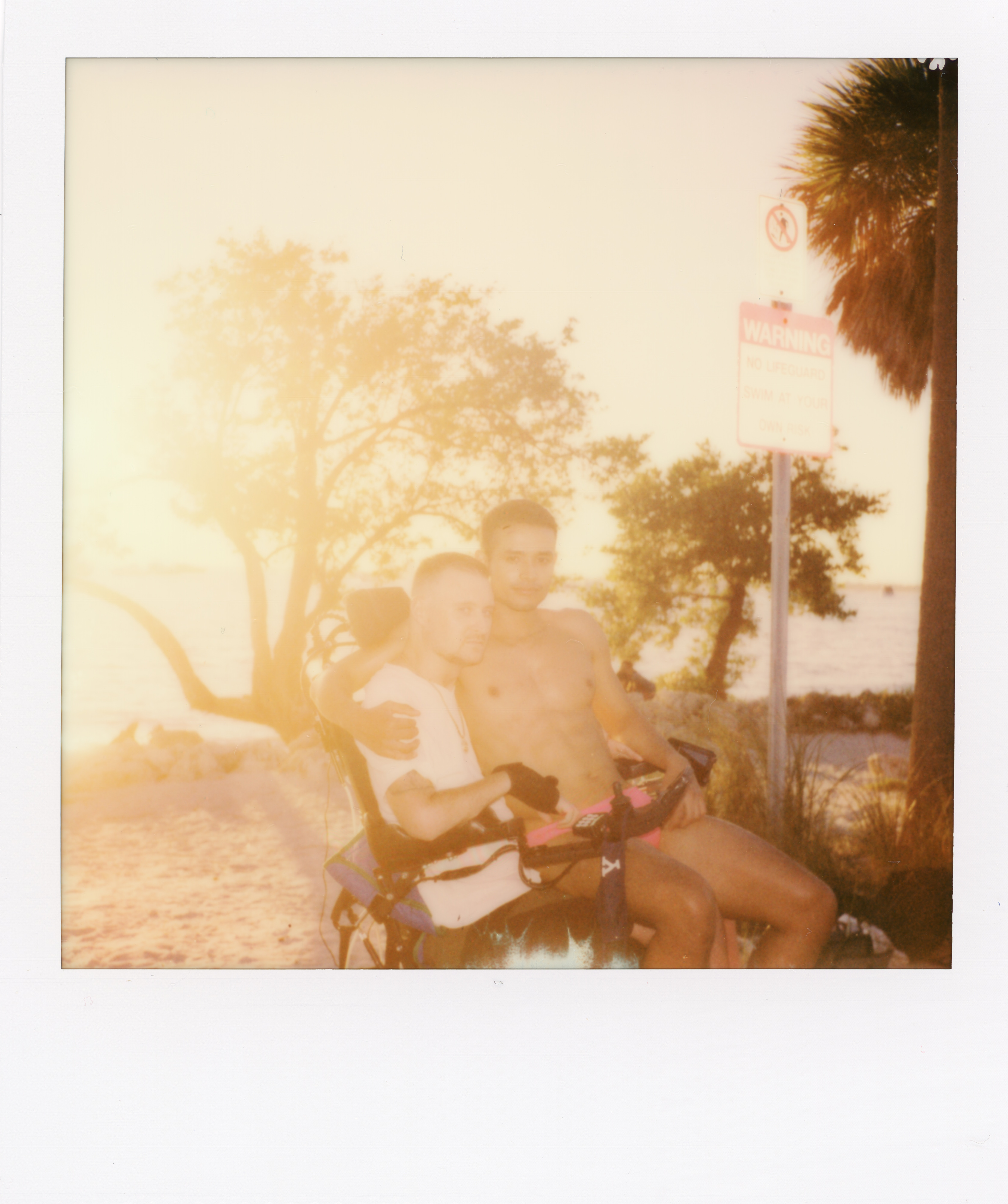 Miami 2021 Polaroid 205, a one-of-one instant photograph made in Miami, Florida, 2021 by Robert Andy Coombs.