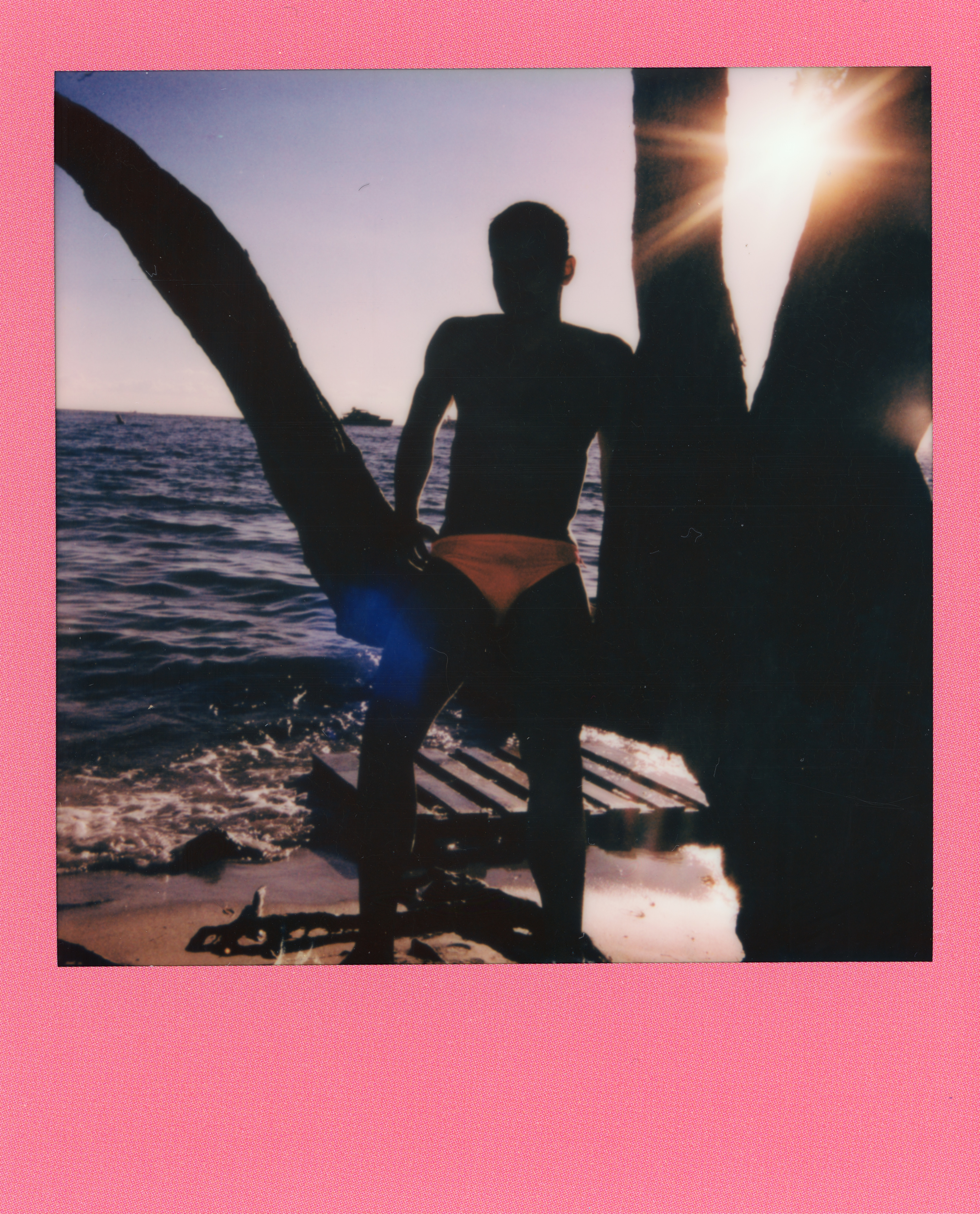 Miami 2021 Polaroid 220, a one-of-one instant photograph made in Miami, Florida, 2021 by Robert Andy Coombs.