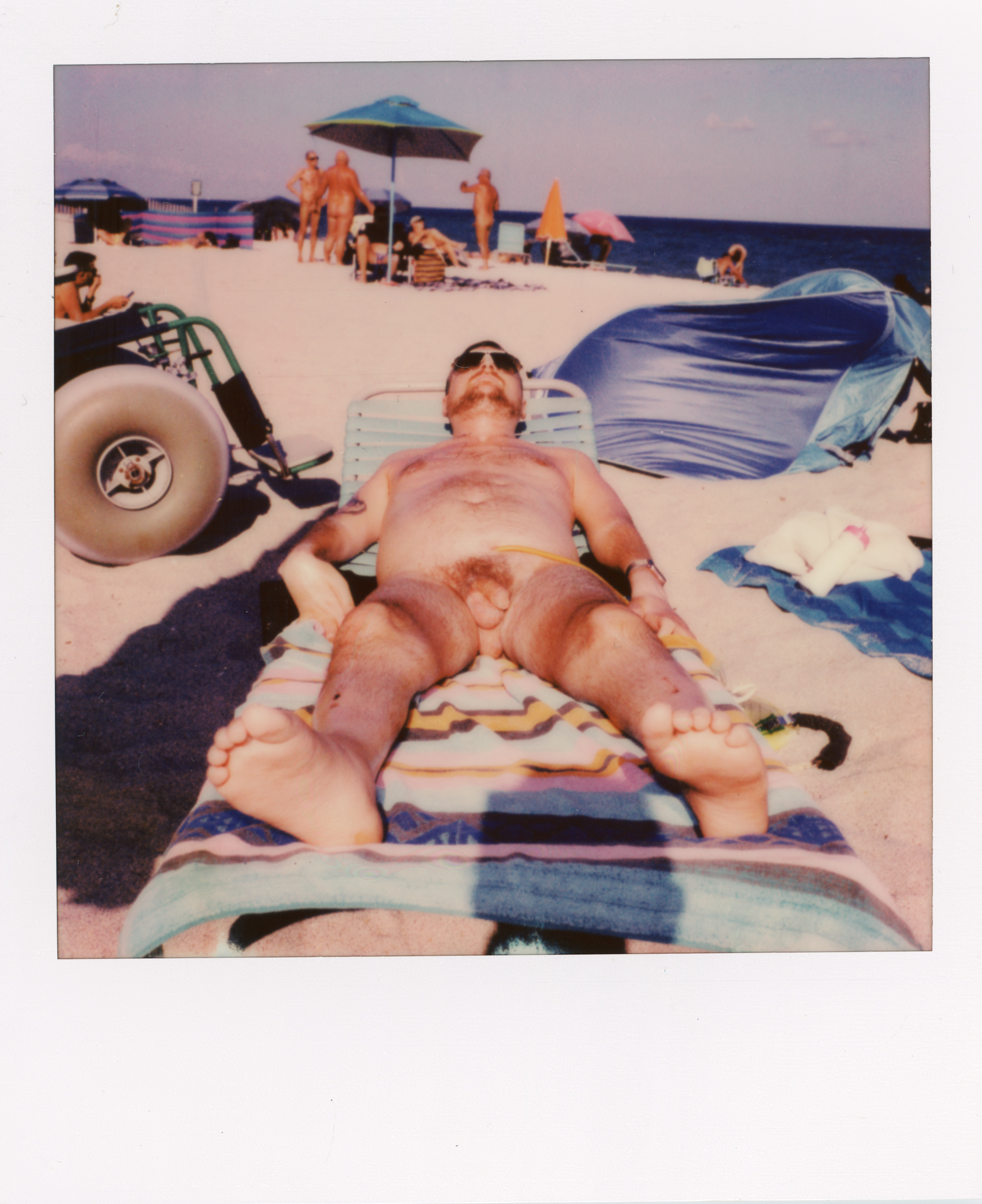 Miami 2021 Polaroid 227, a one-of-one instant photograph made in Miami, Florida, 2021 by Robert Andy Coombs.