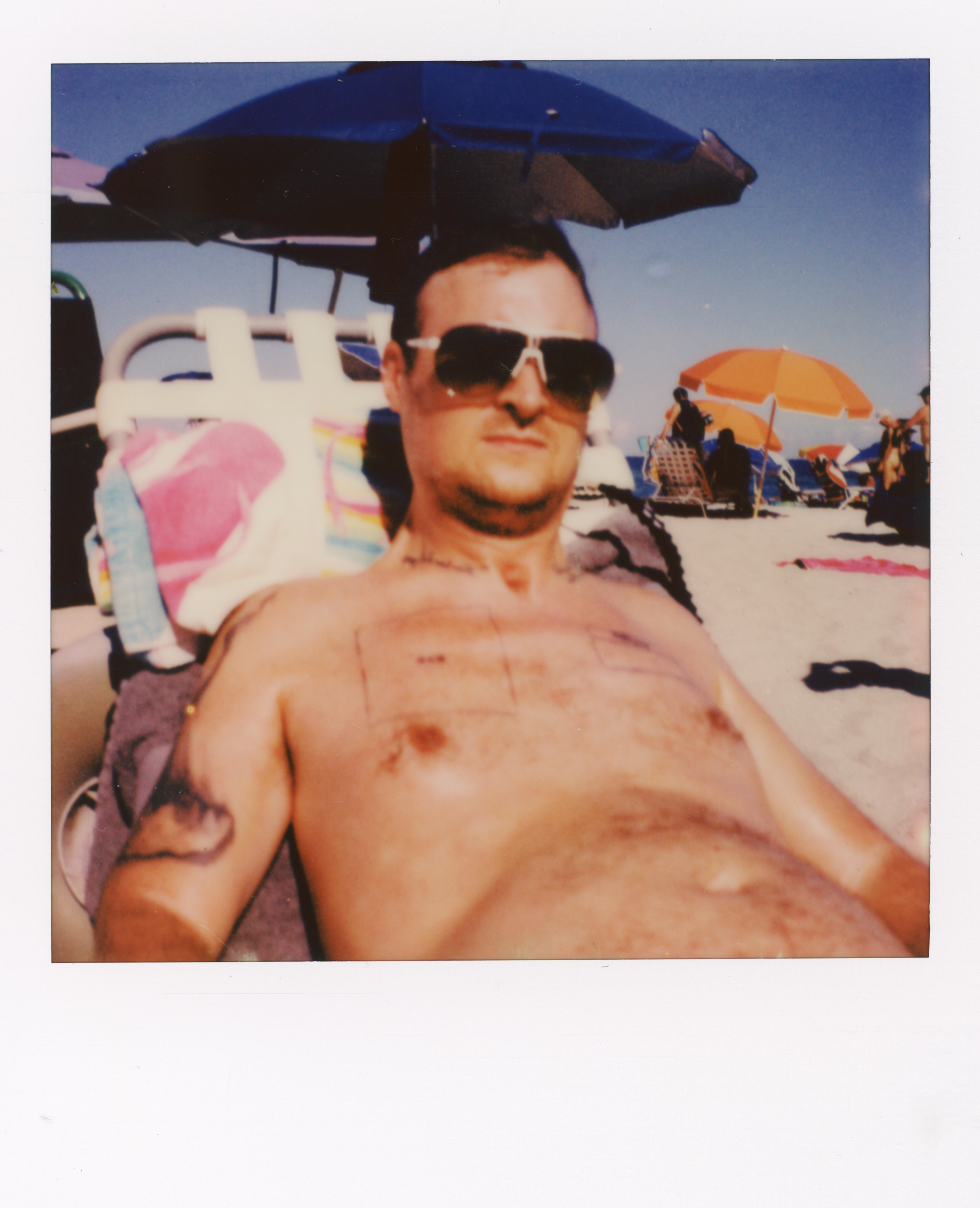 Miami 2021 Polaroid 230, a one-of-one instant photograph made in Miami, Florida, 2021 by Robert Andy Coombs.