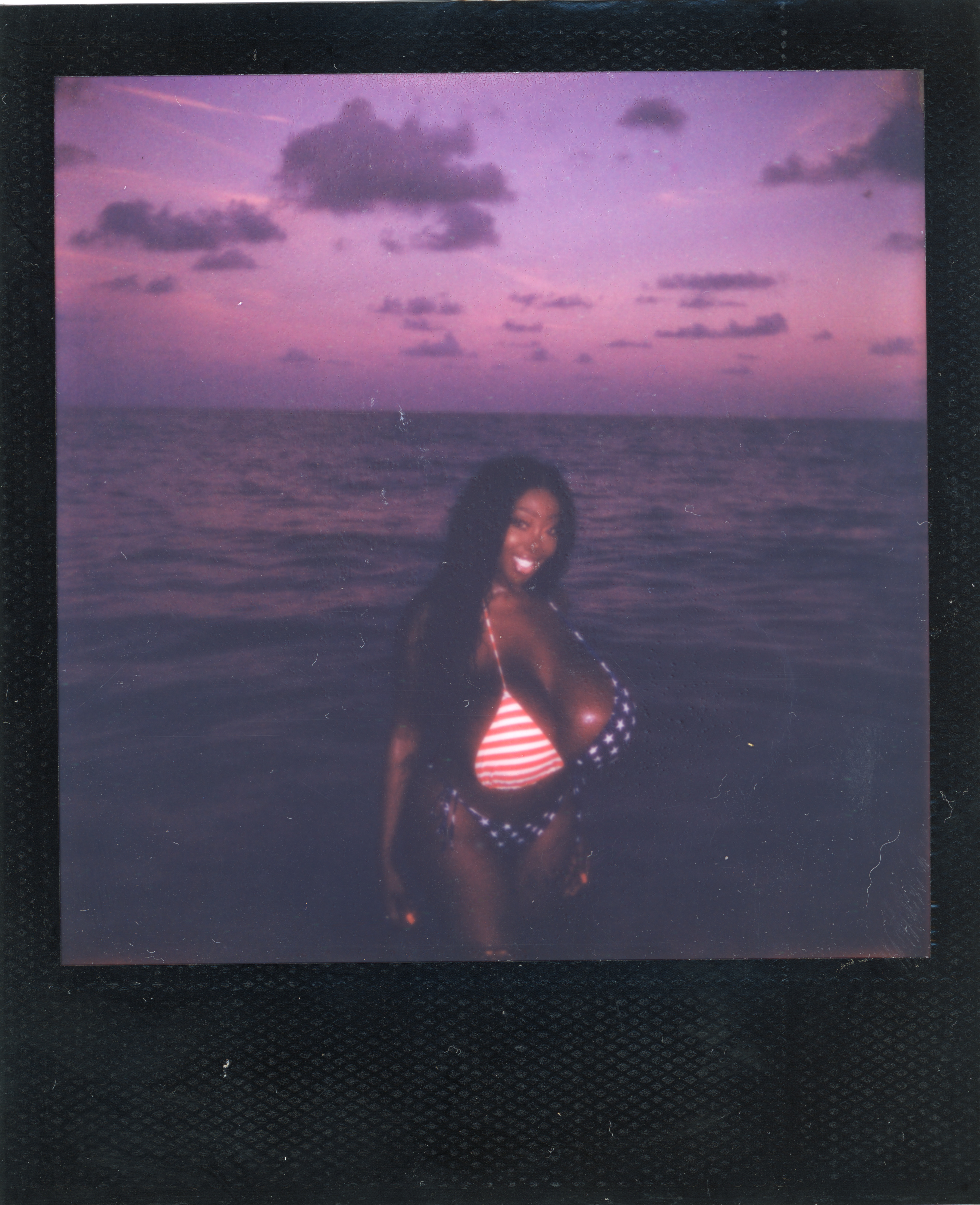 Miami 2022 Polaroid 105, a one-of-one instant photograph made in Miami, Florida, 2022 by Robert Andy Coombs.