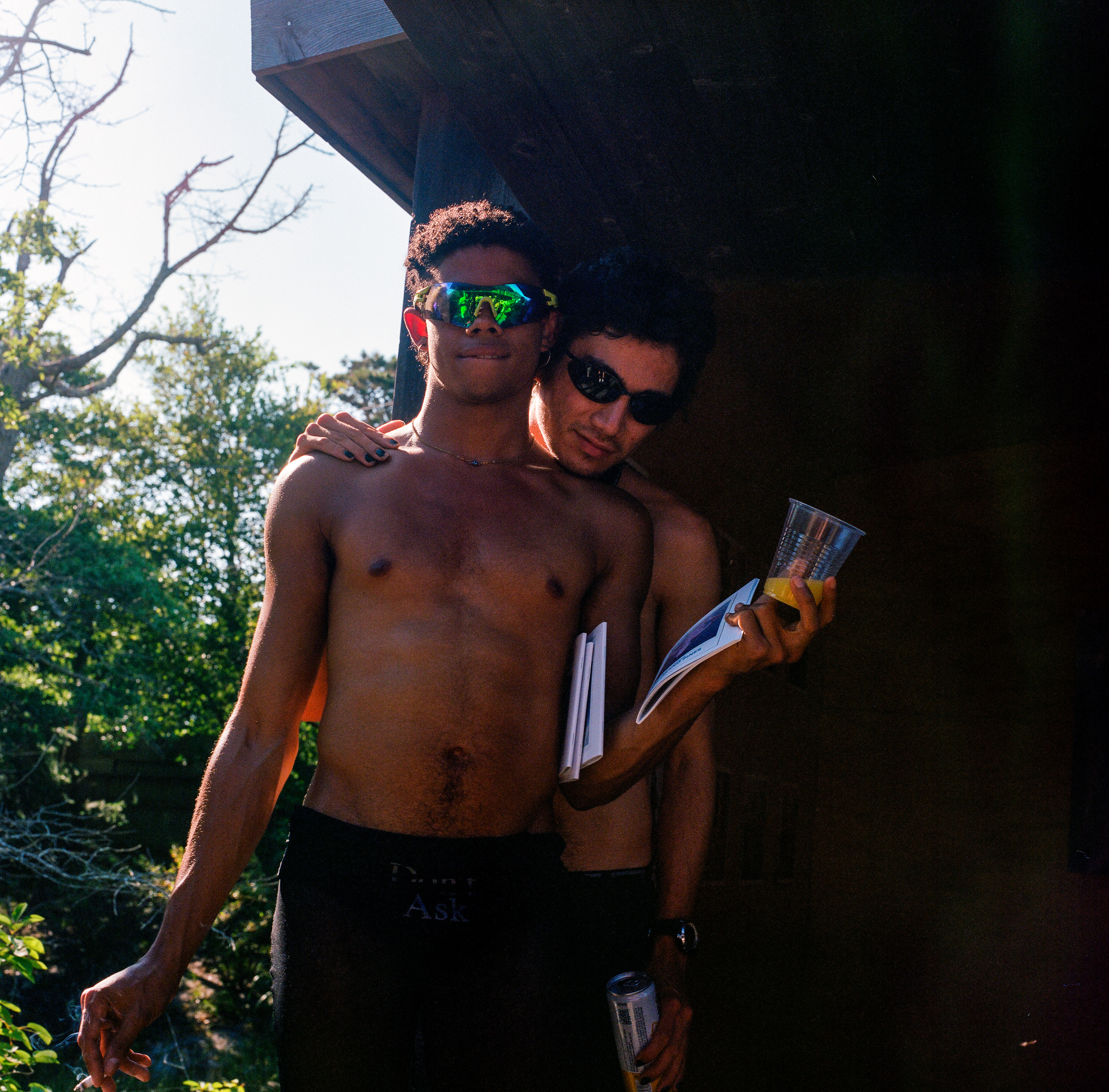 Fire Island 005, a square-format photograph street photograph made in Fire Island Pines, New York by Robert Andy Coombs.