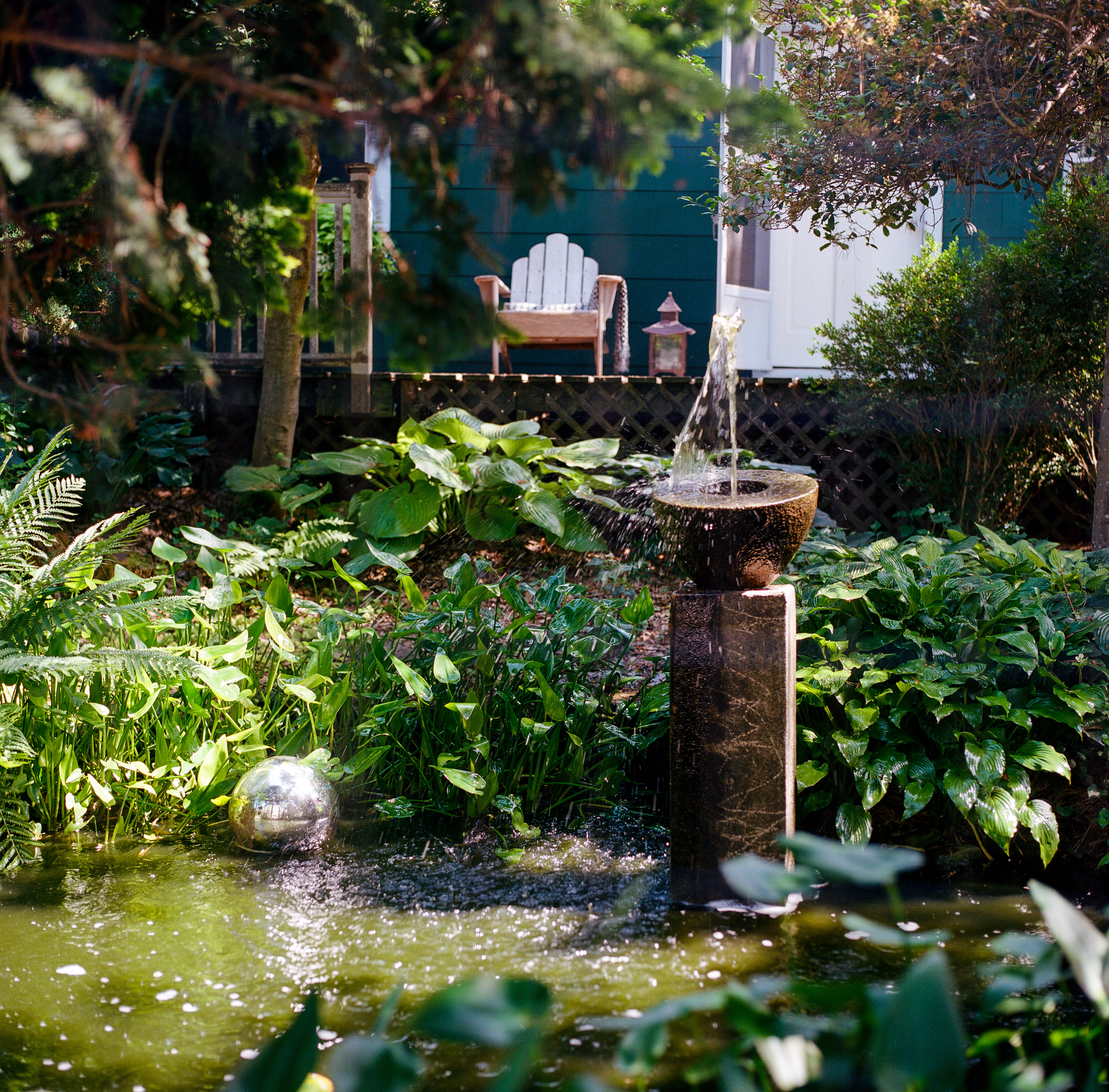 Fire Island 015, a square-format photograph street photograph made in Fire Island Pines, New York by Robert Andy Coombs.